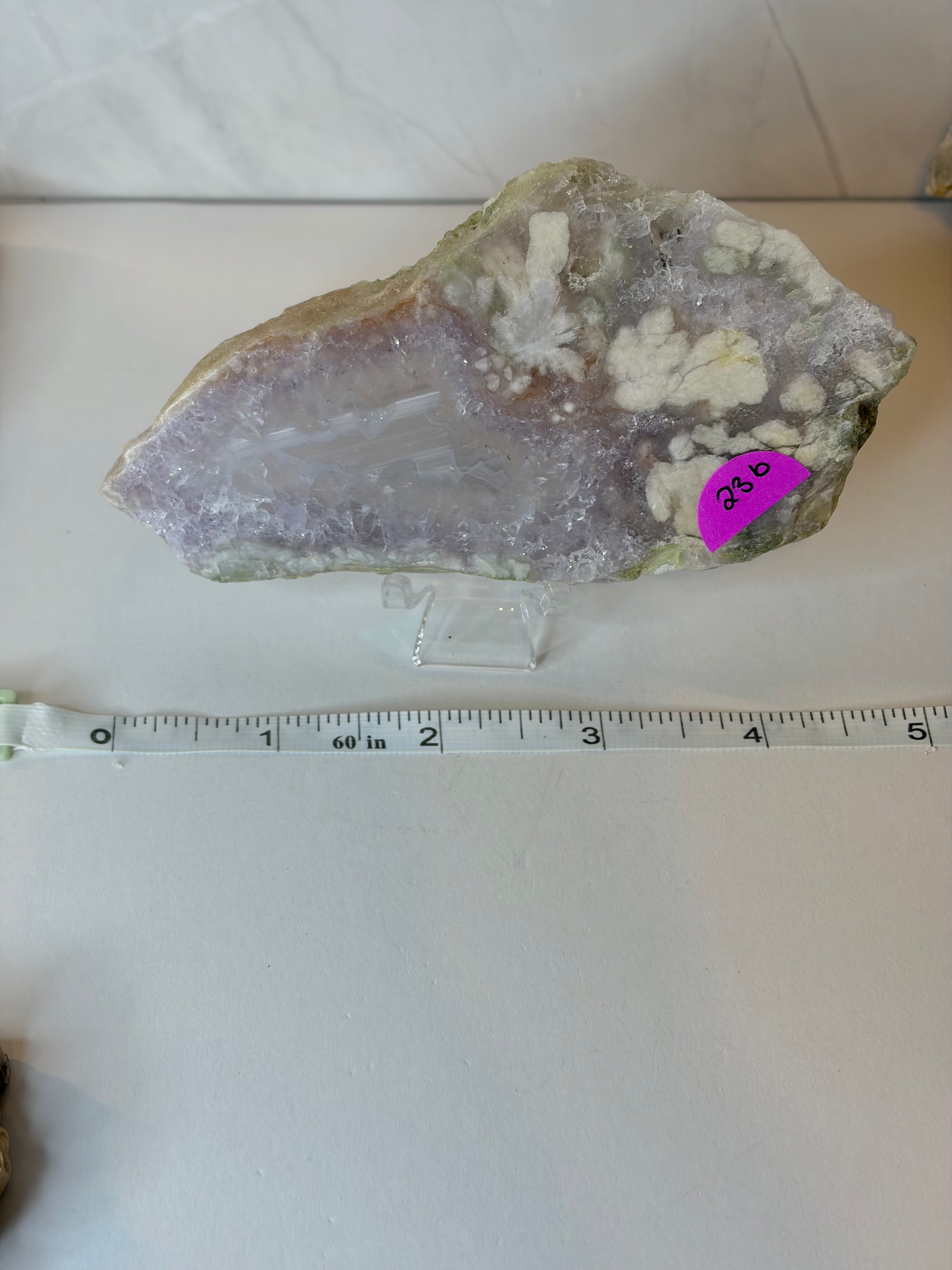 Pink Amethyst Flower Agate Slab - B