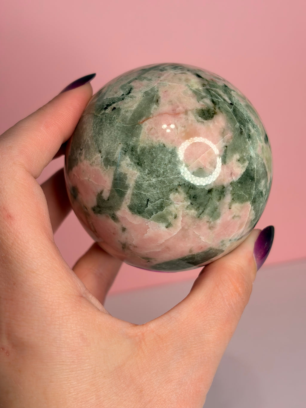 Rhodonite Sphere