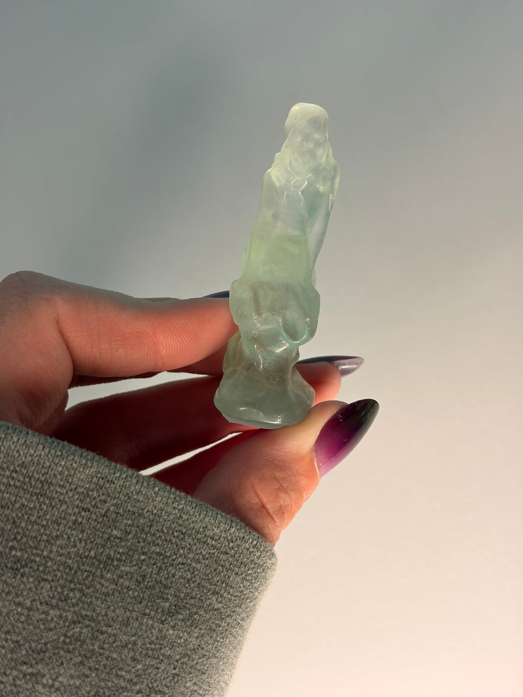 Fluorite Mermaid Carving - A