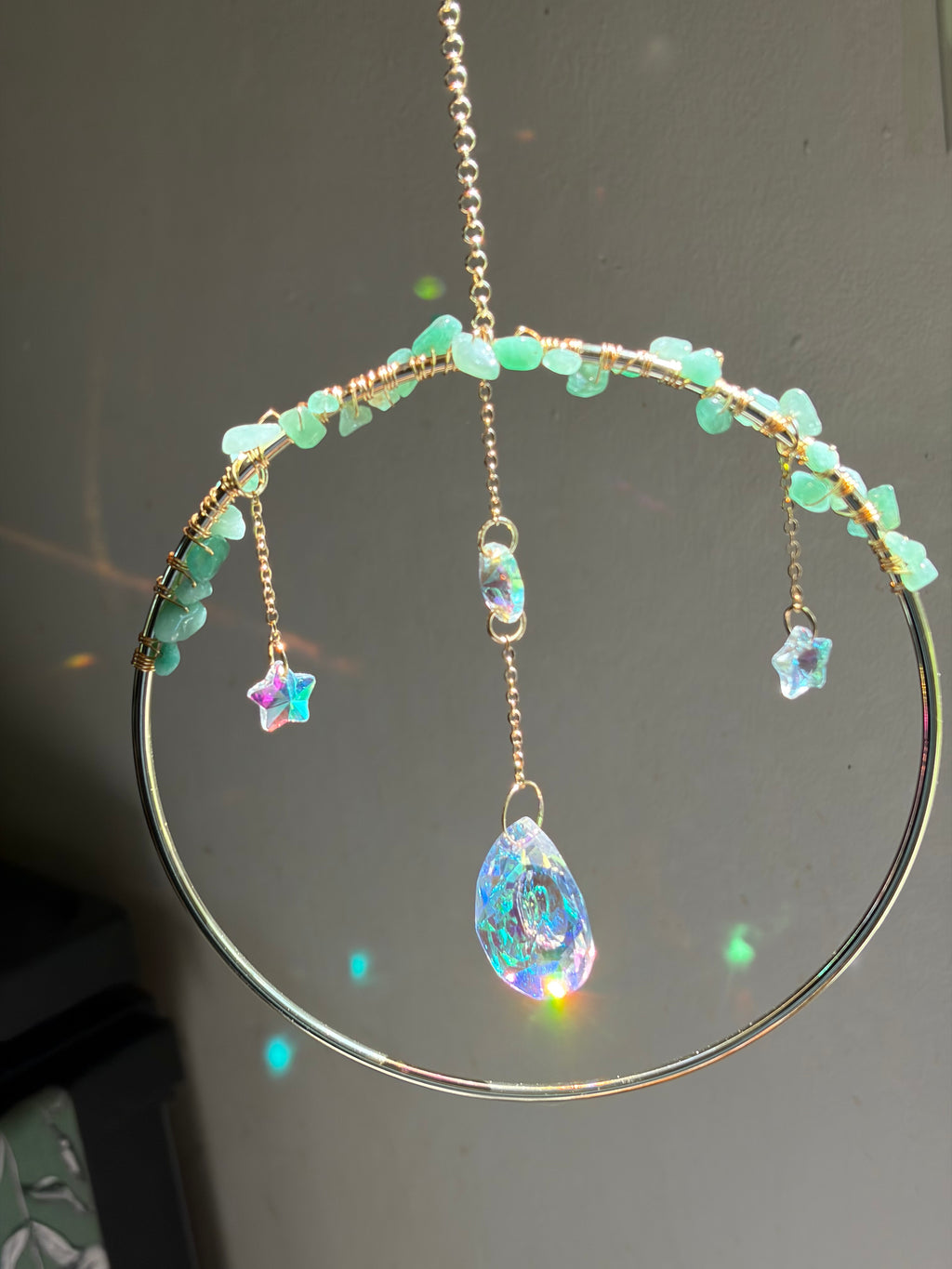 Green Aventurine Sun Catcher - The Shonna