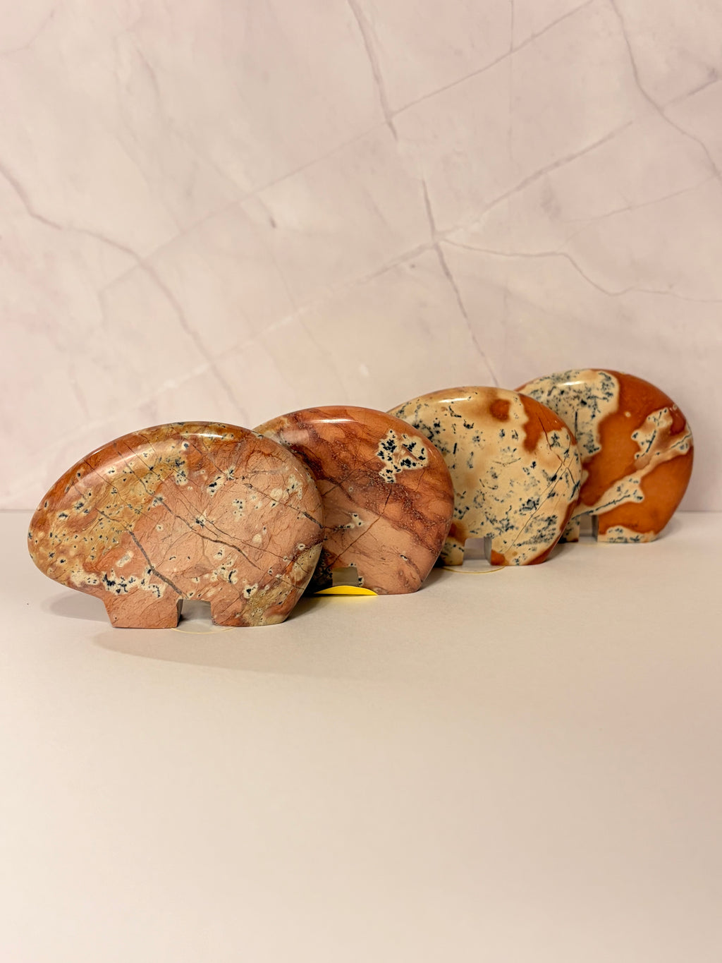 Pink Jasper Bear - option A