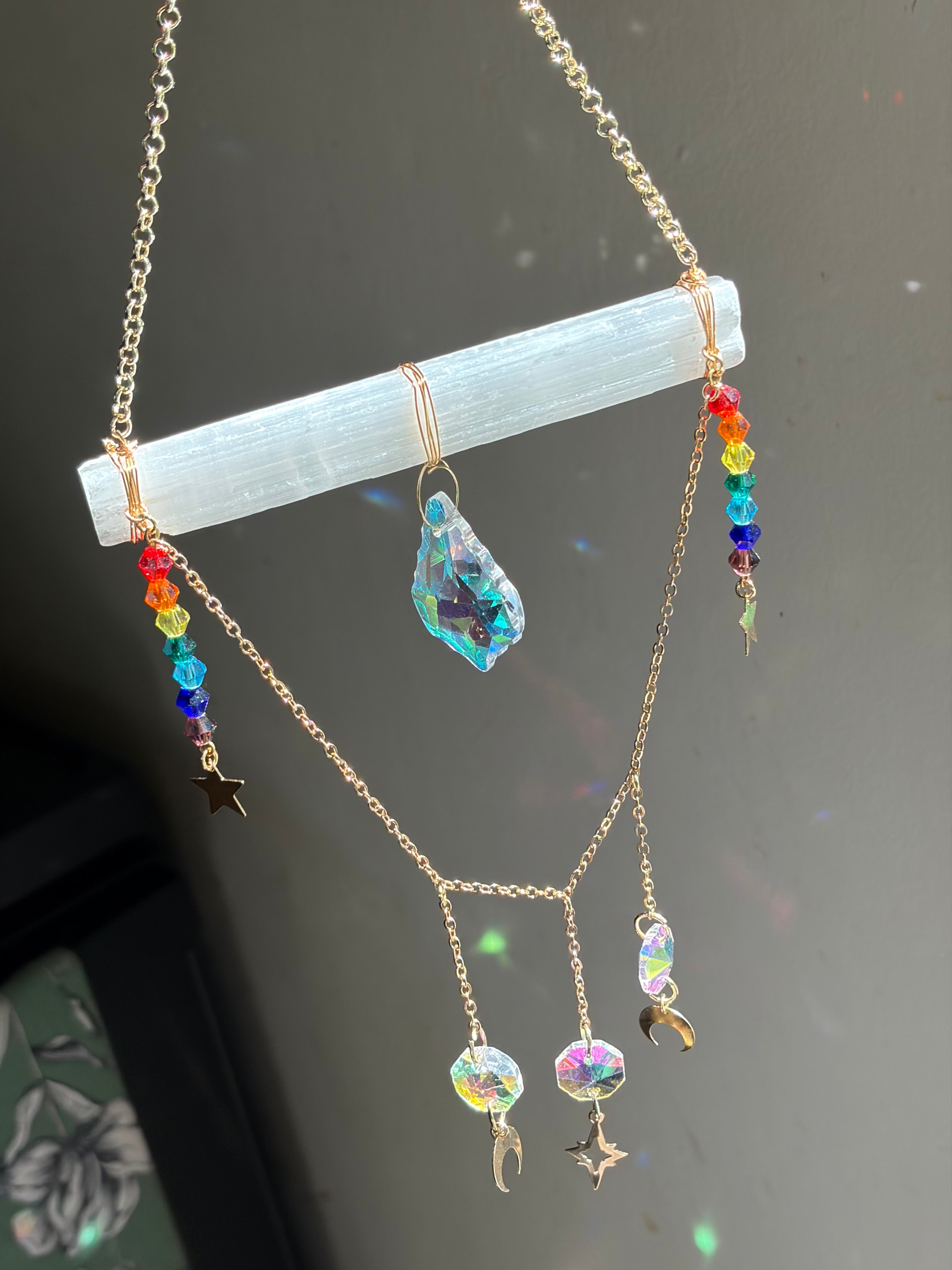 Selenite Sun Catcher - The Chey