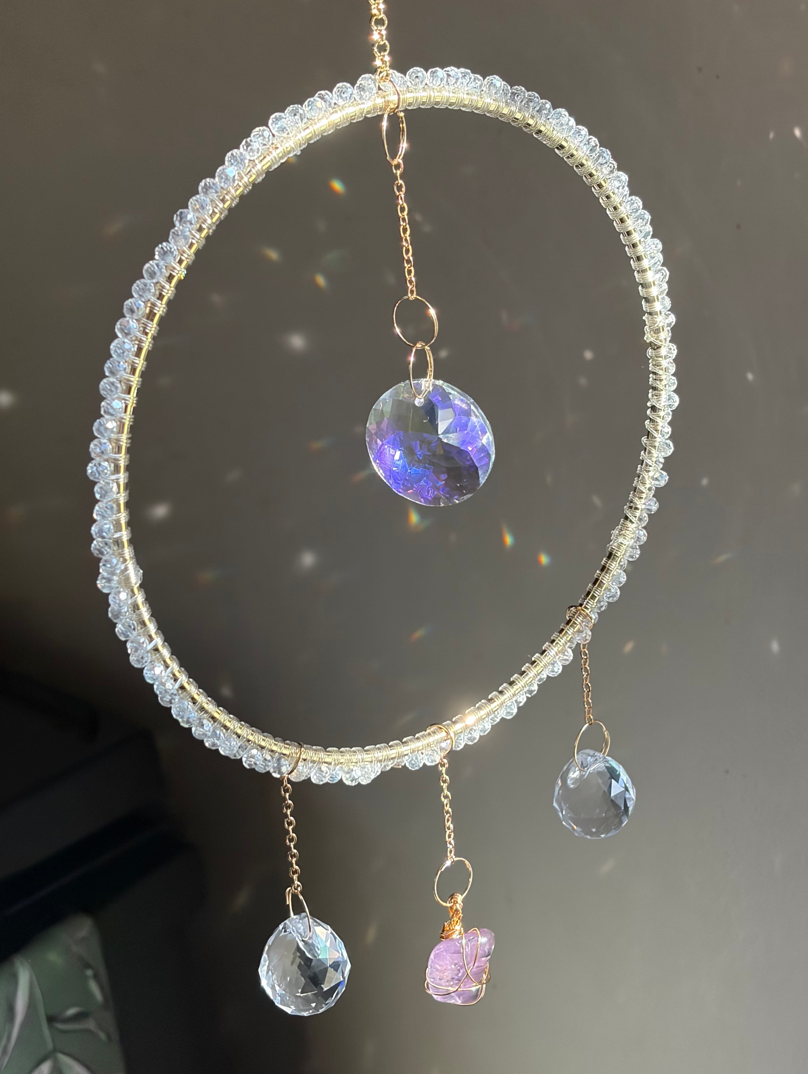 Beaded Suncatcher - The Paisley