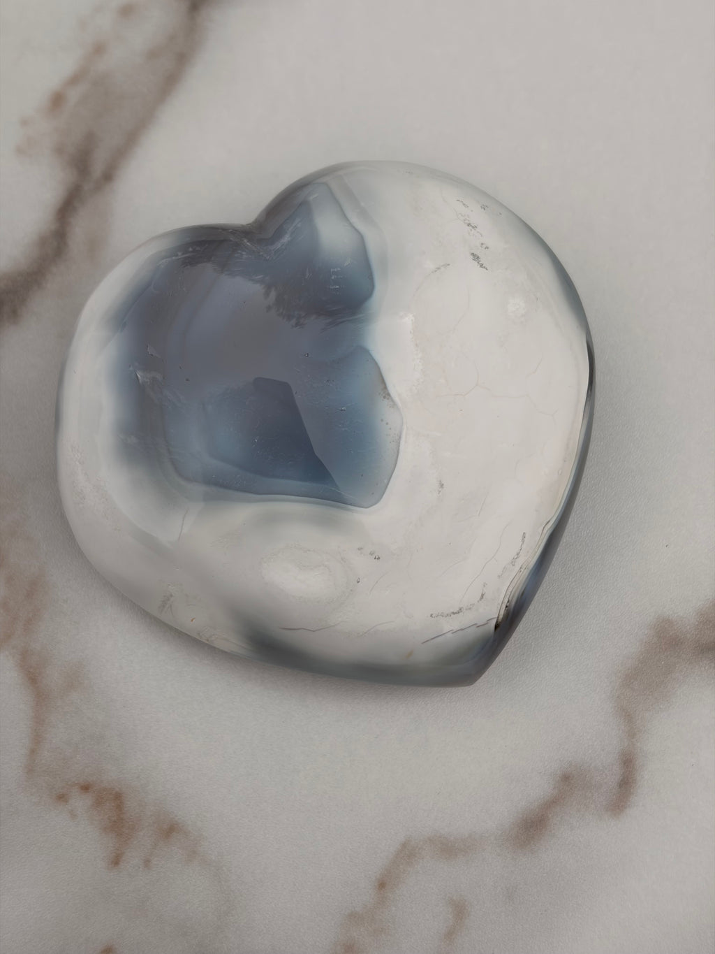 Orca Agate Heart | Imperfect