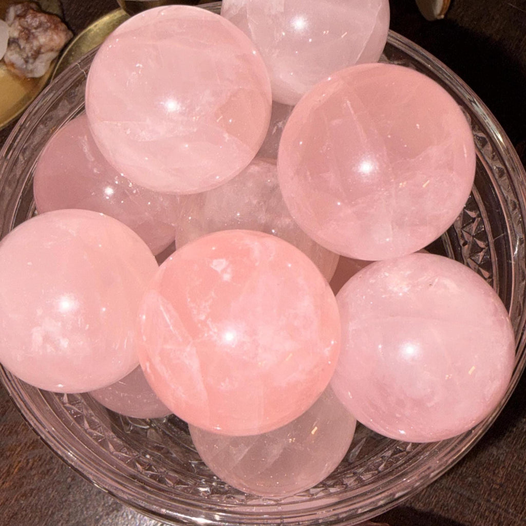 Mini Rose Quartz Sphere