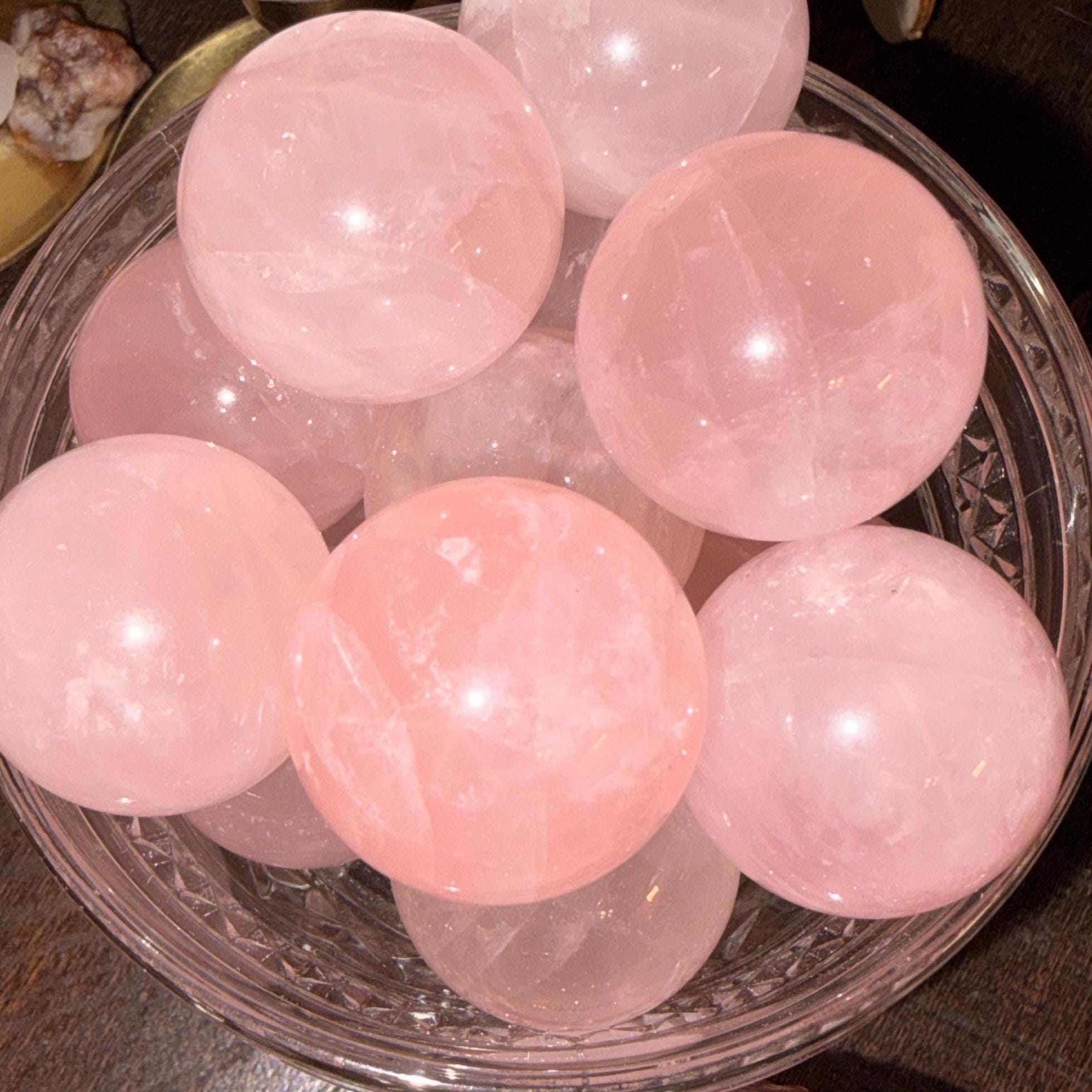 Mini Rose Quartz Sphere