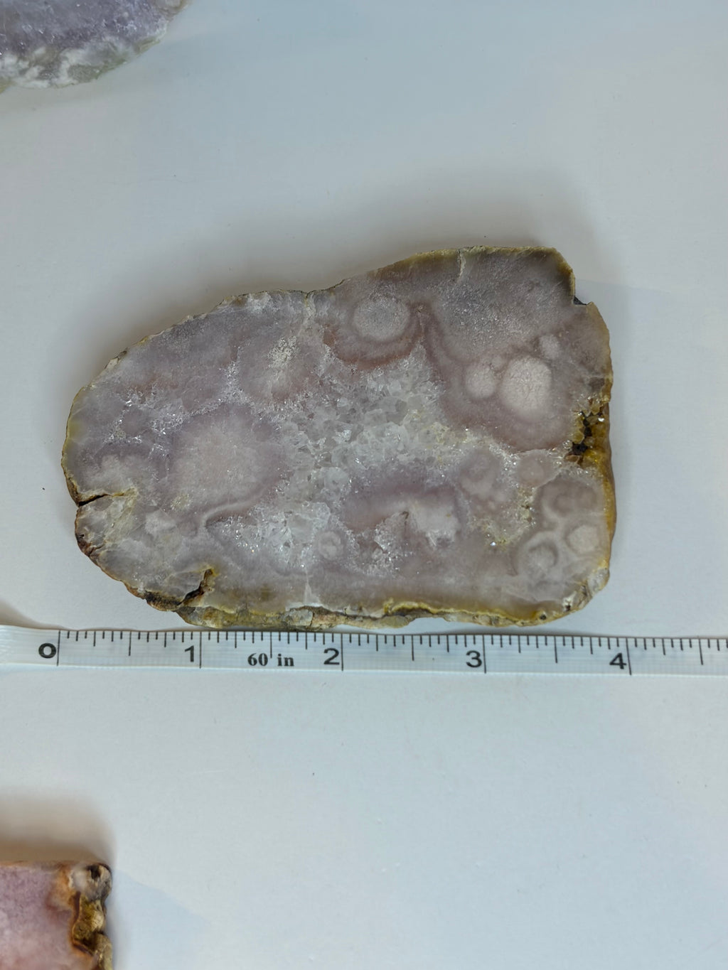 Pink Amethyst Flower Agate Slab - F