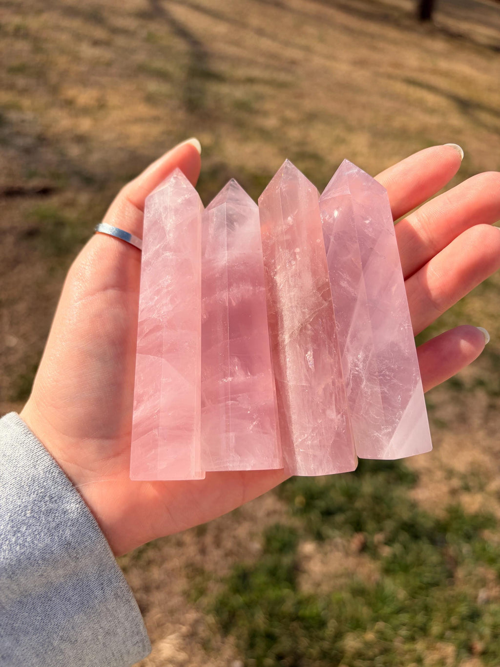 Rose Quartz Crystal Towers