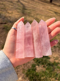 Rose Quartz Crystal Towers