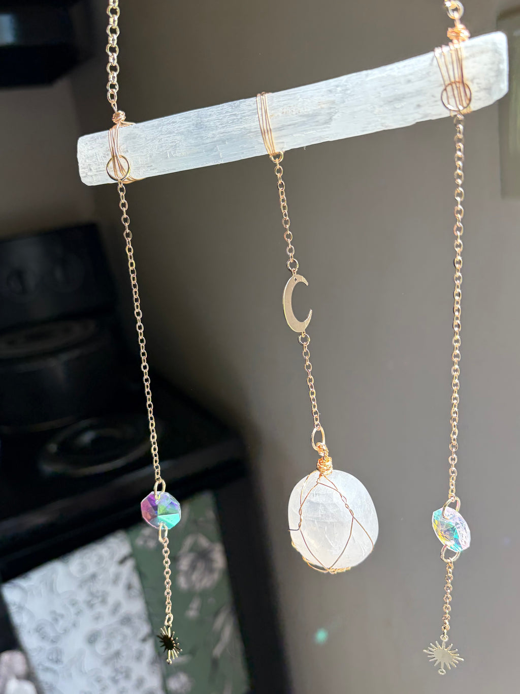 Selenite Sun Catcher - The Alyssa
