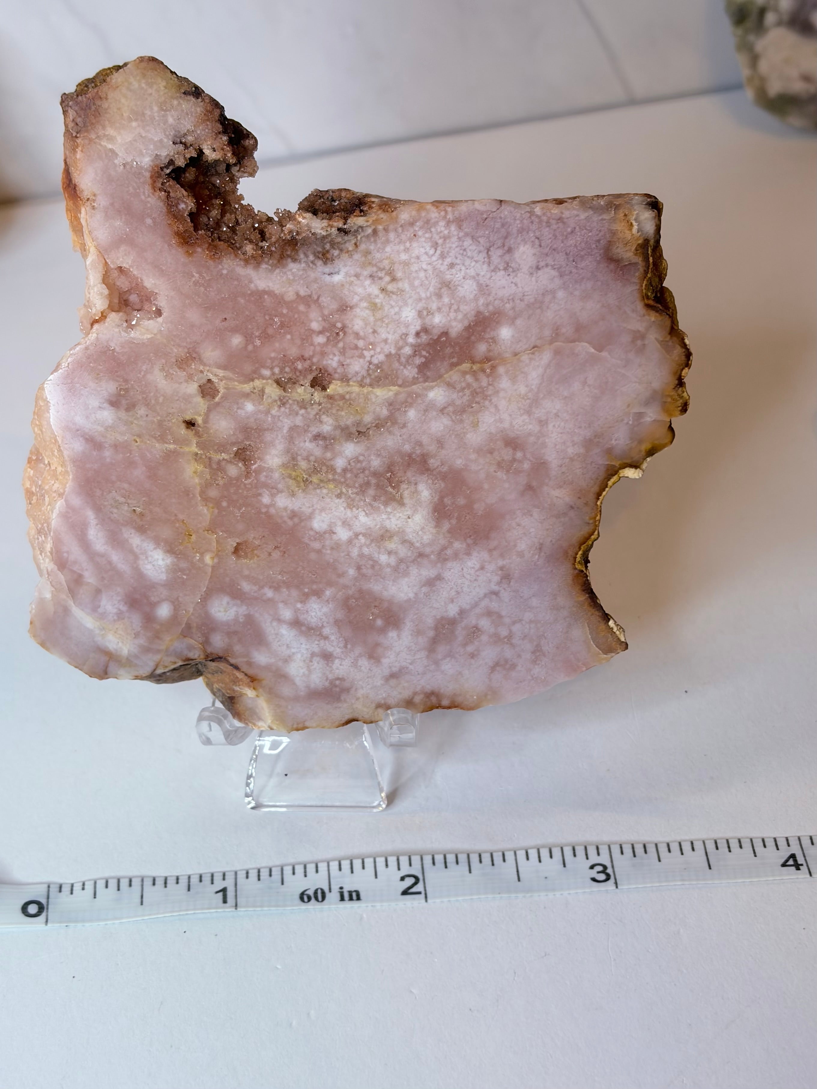 Pink Amethyst Flower Agate Slab - D