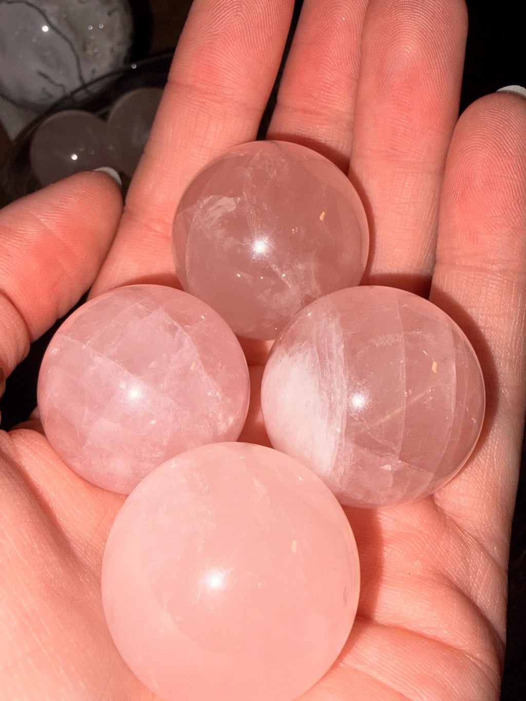 Mini Rose Quartz Sphere