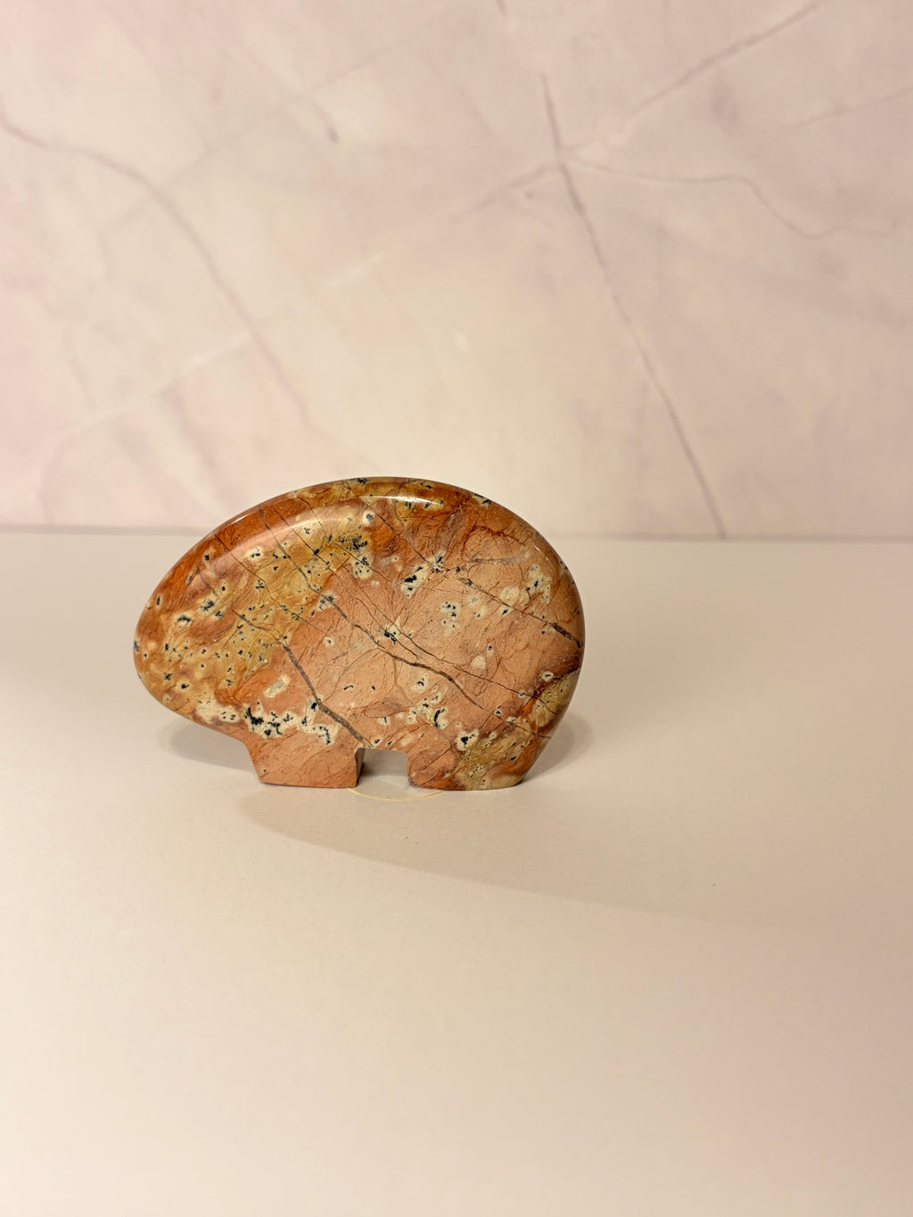 Pink Jasper Bear - option A