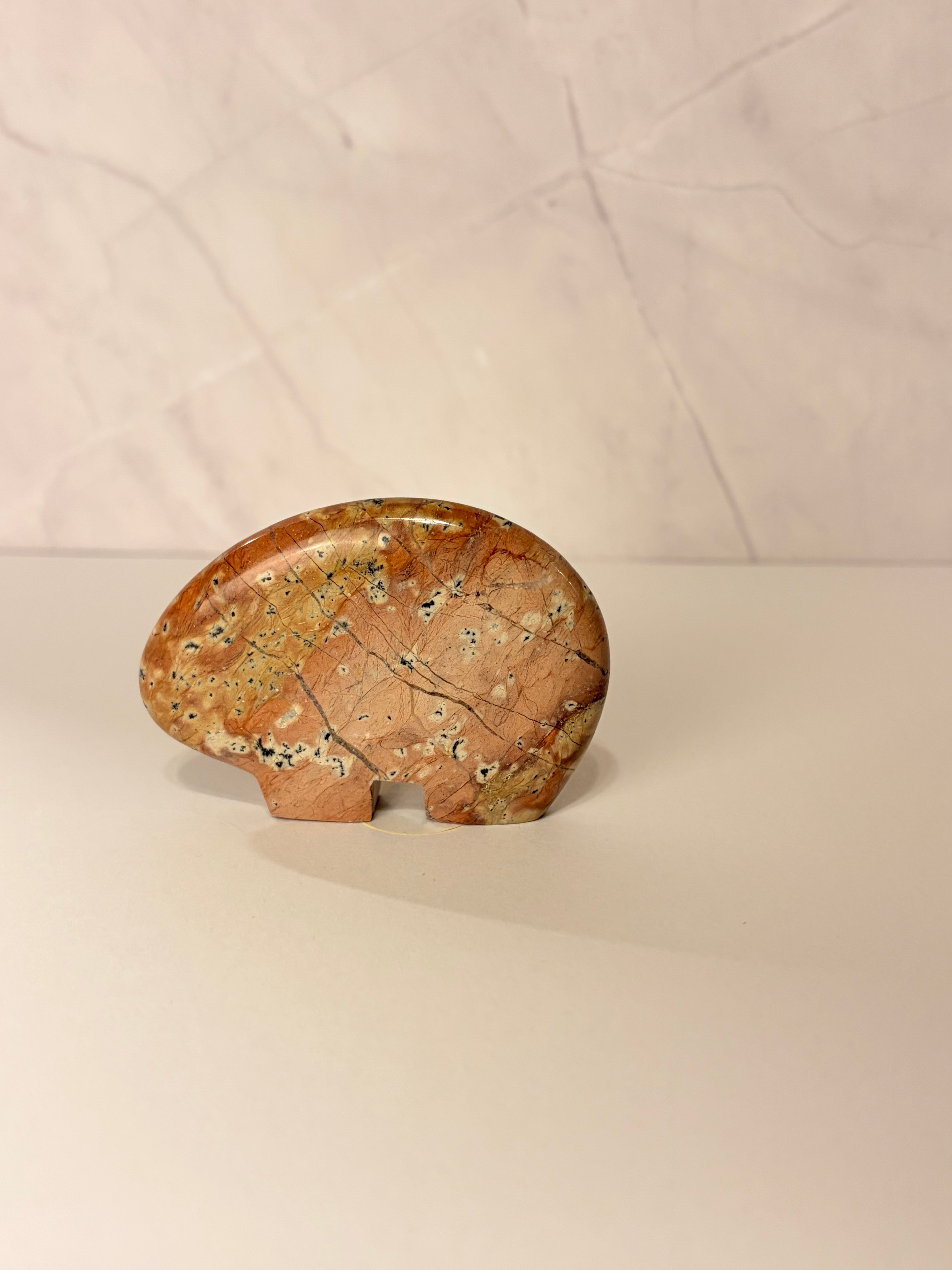 Pink Jasper Bear - option A