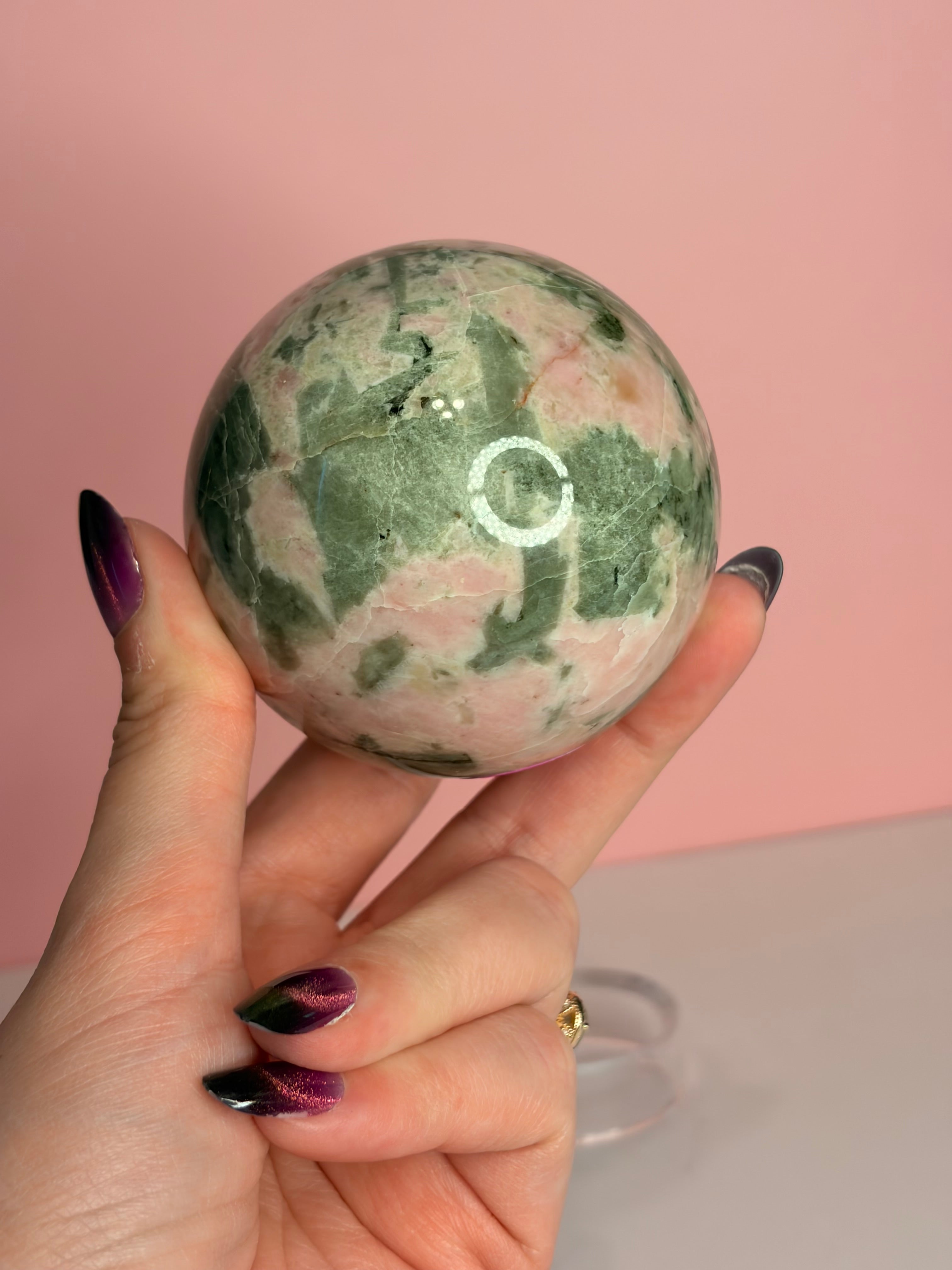 Rhodonite Sphere