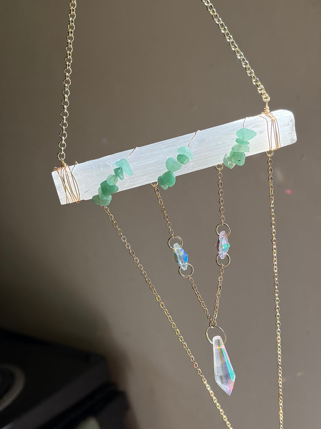 Selenite Sun Catcher - The Rachel