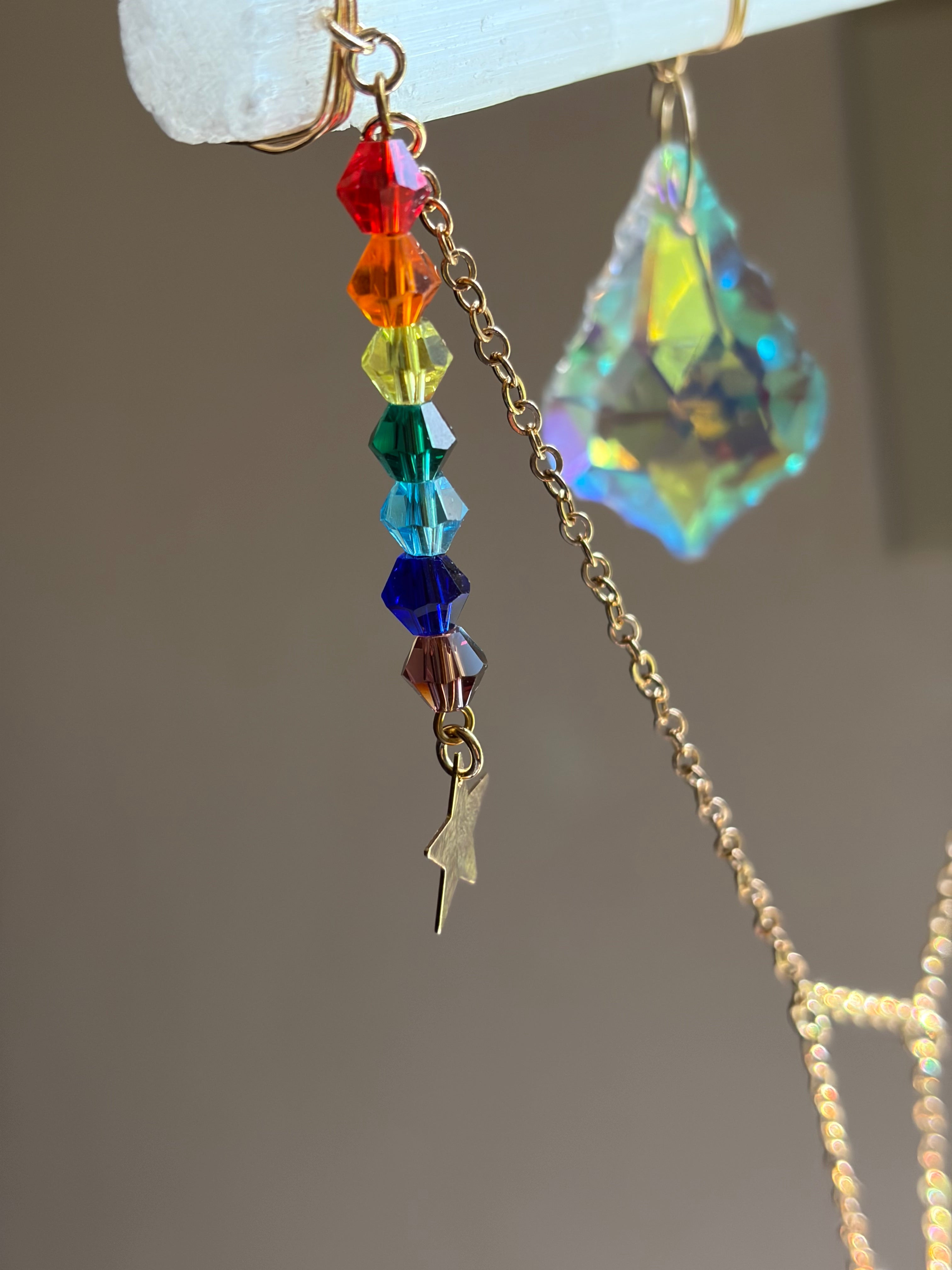 Selenite Sun Catcher - The Chey