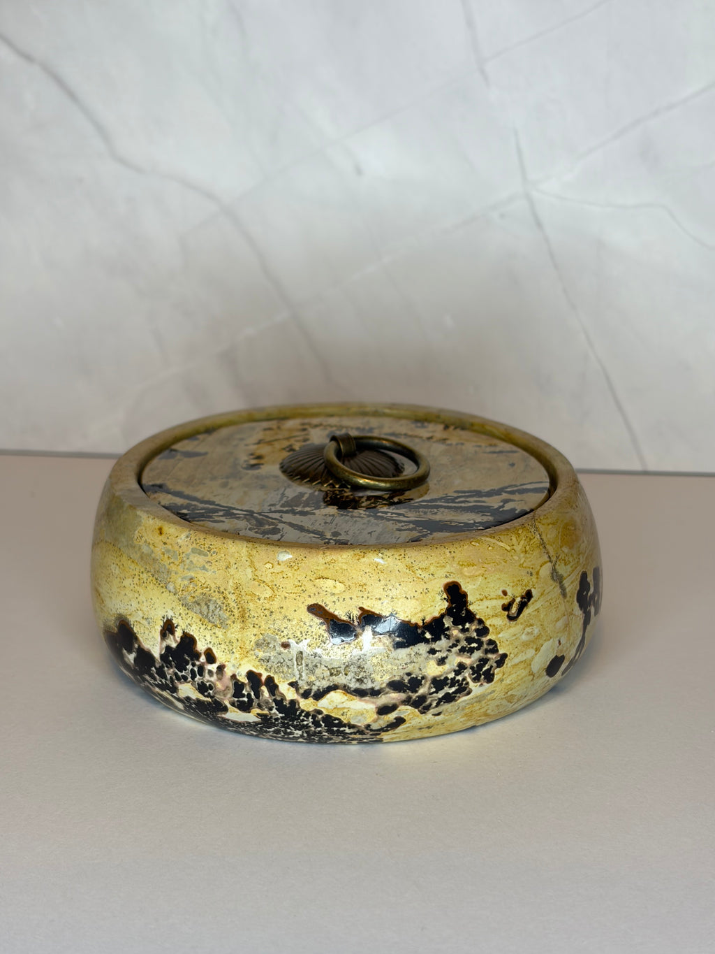 Picture Jasper Bowl with Lid