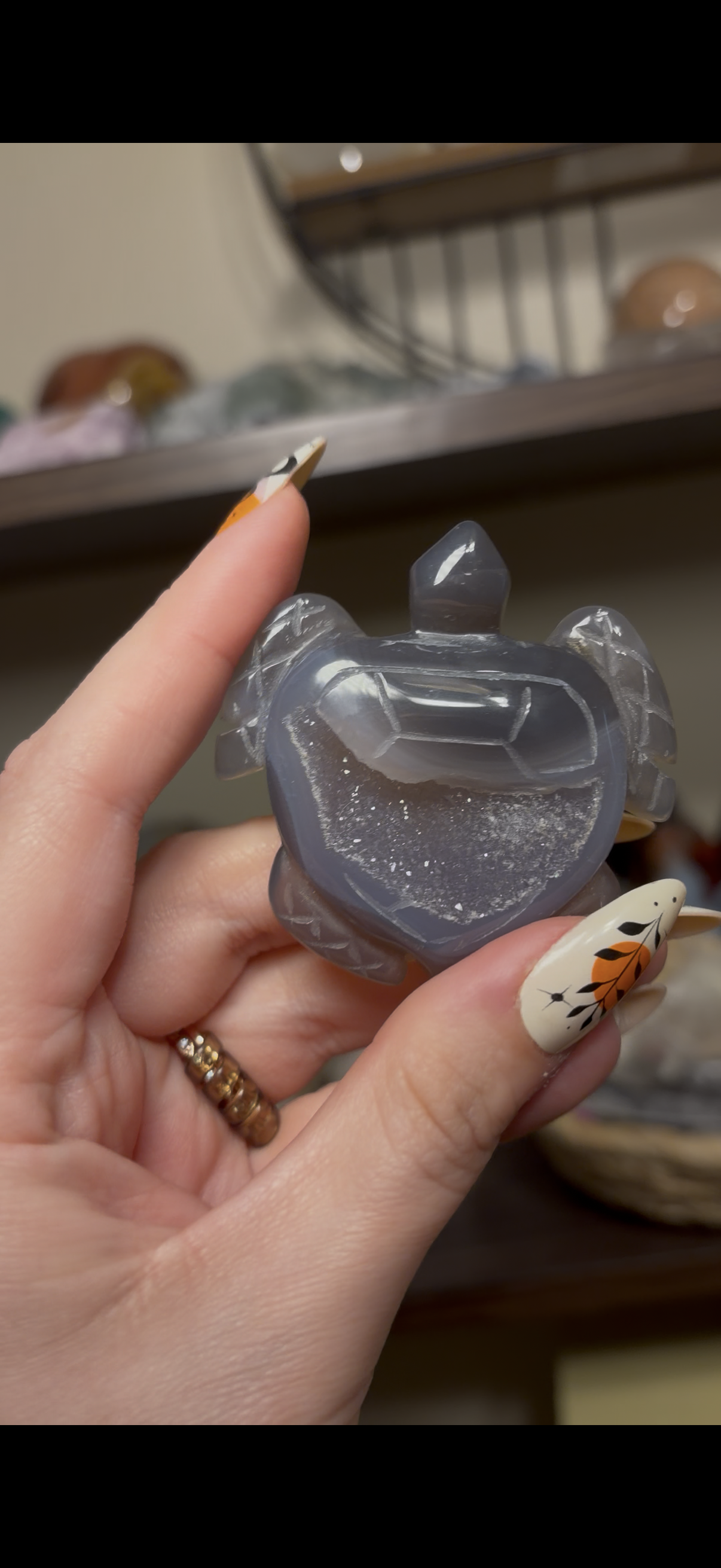 Druzy Agate Turtle
