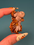 Alashan Agate Fish Carving - imperfect