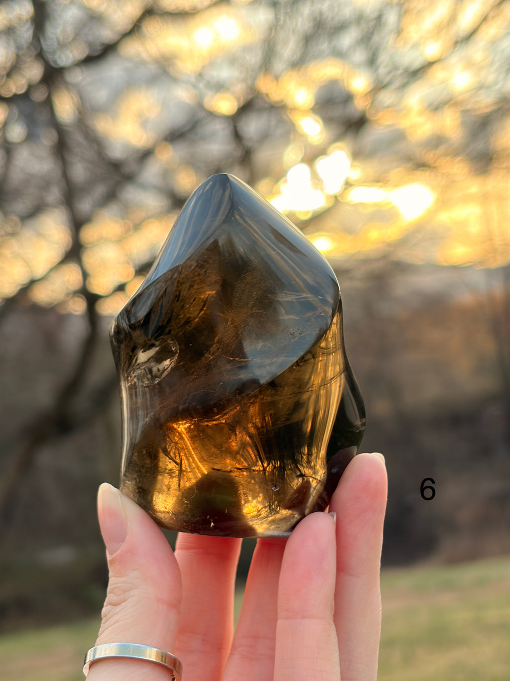Smoky Quartz Flame