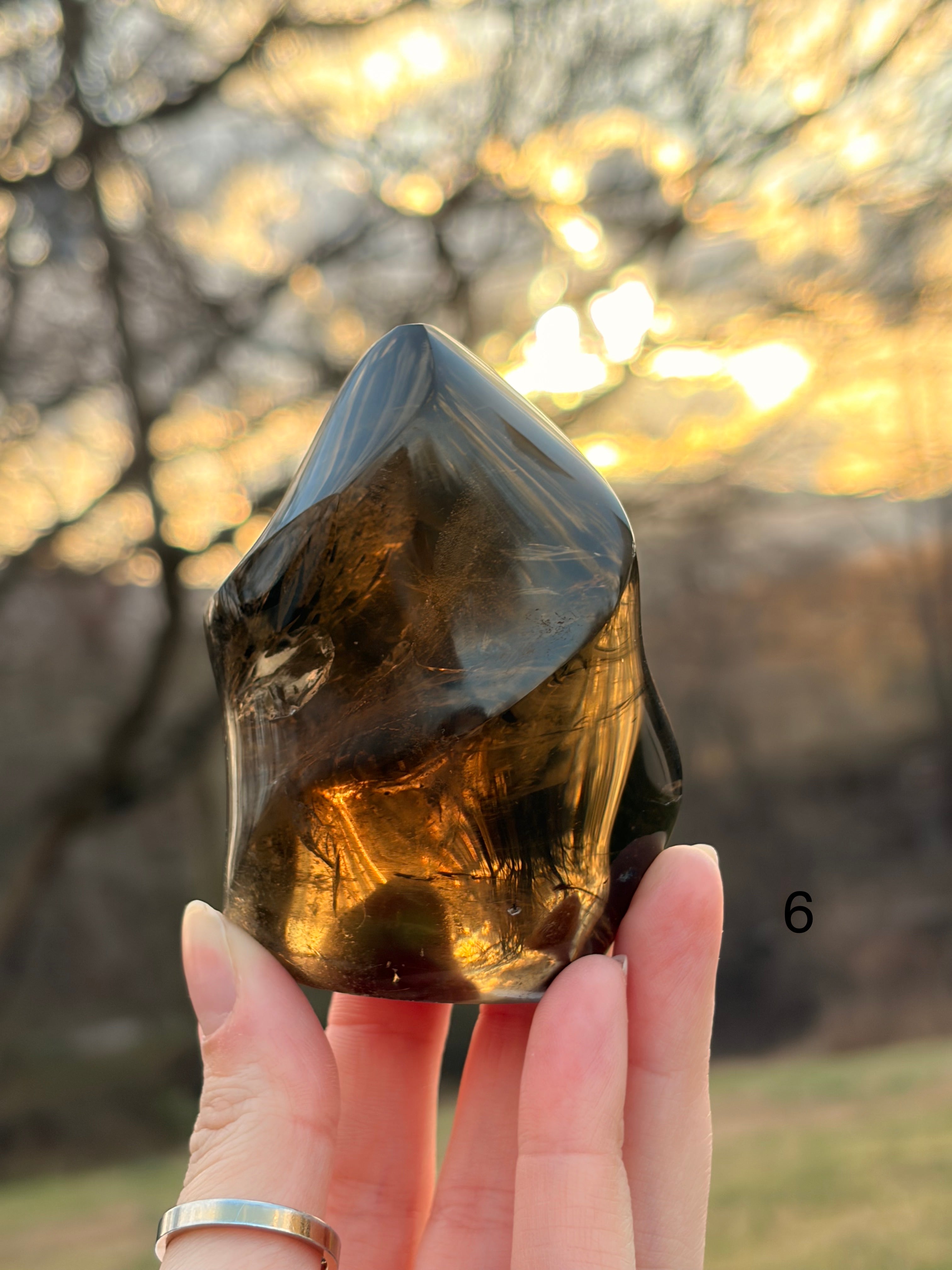 Smoky Quartz Flame