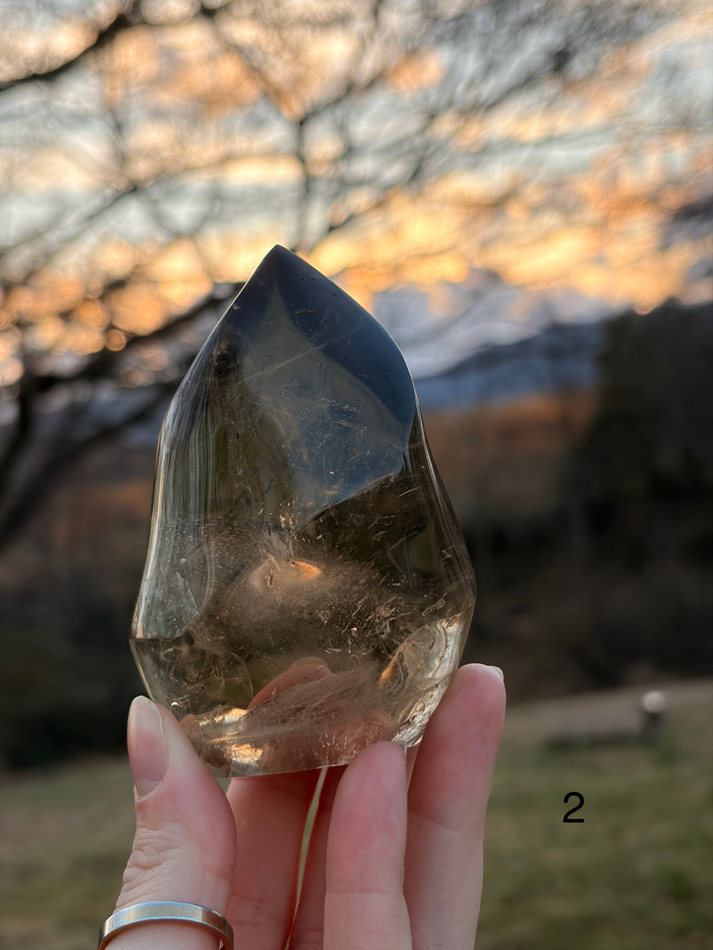 Smoky Quartz Flame