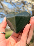 Rainbow Obsidian Heart
