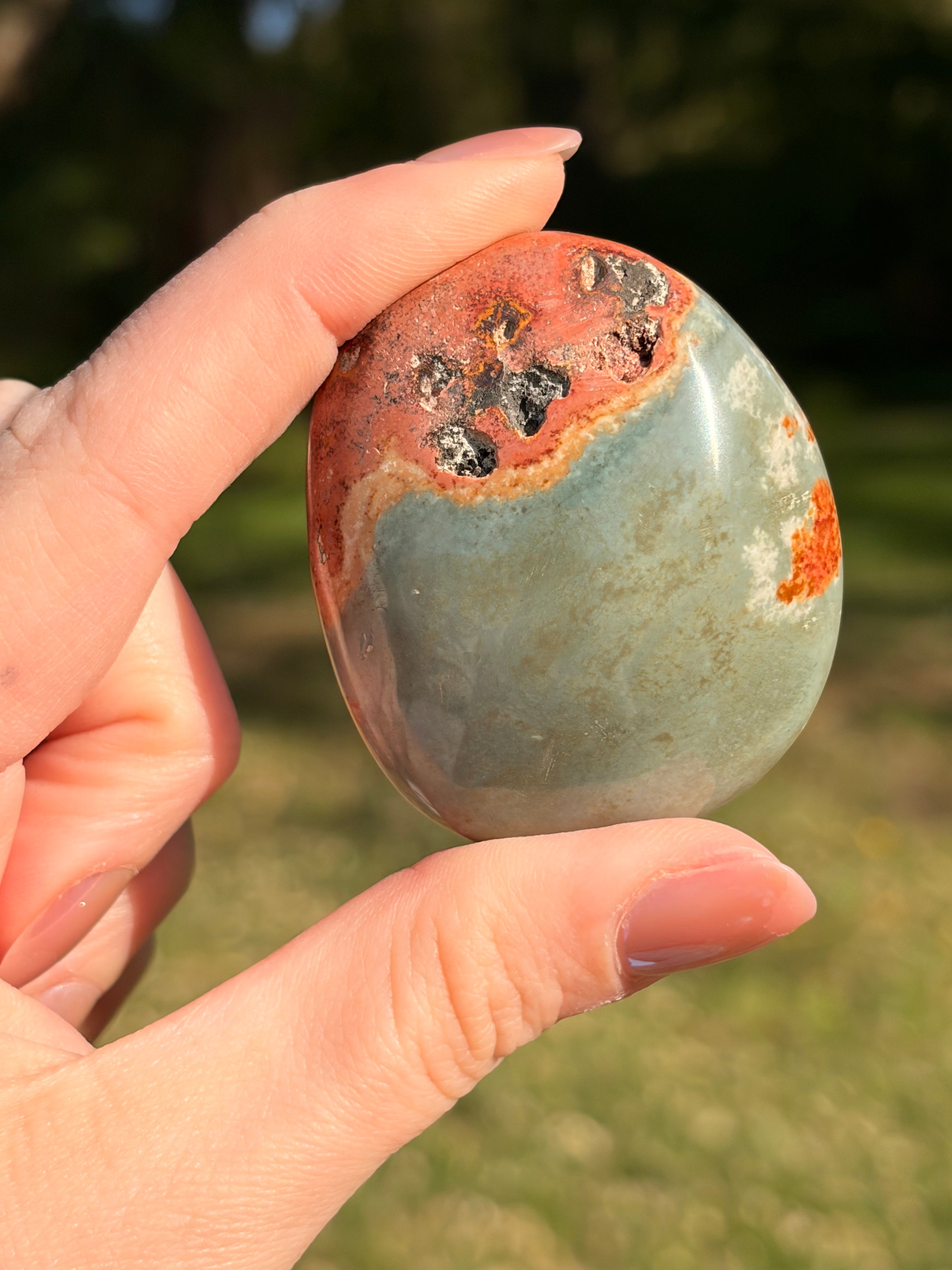 Polychrome Jasper (Desert Jasper) Palm Stones