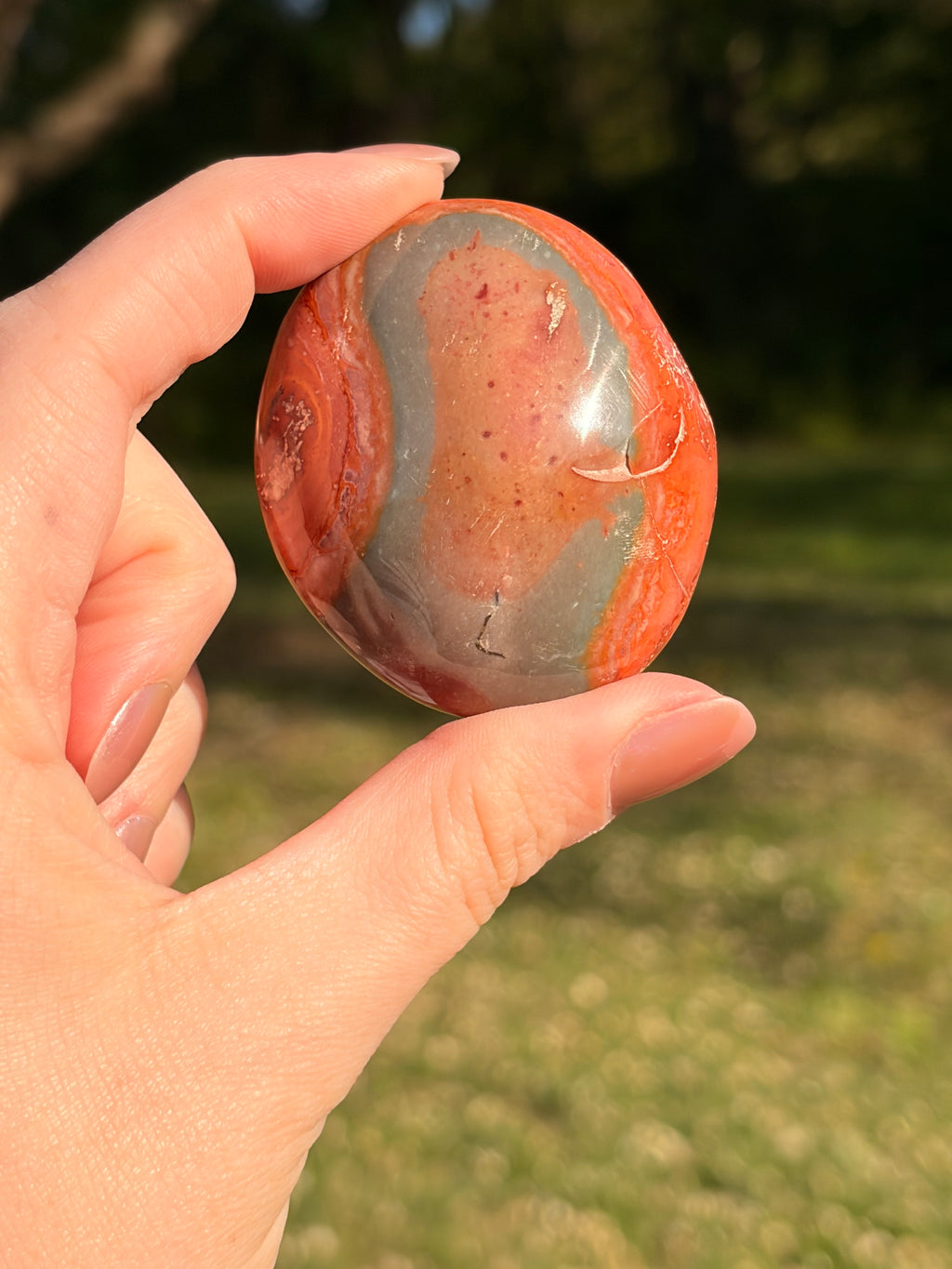 Polychrome Jasper (Desert Jasper) Palm Stones