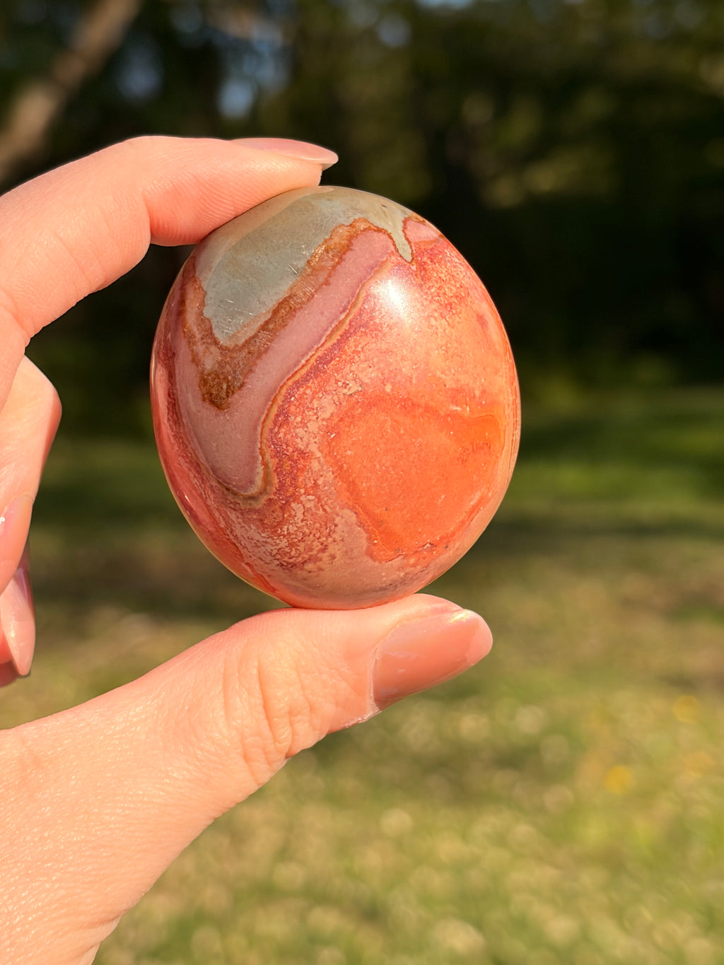 Polychrome Jasper (Desert Jasper) Palm Stones