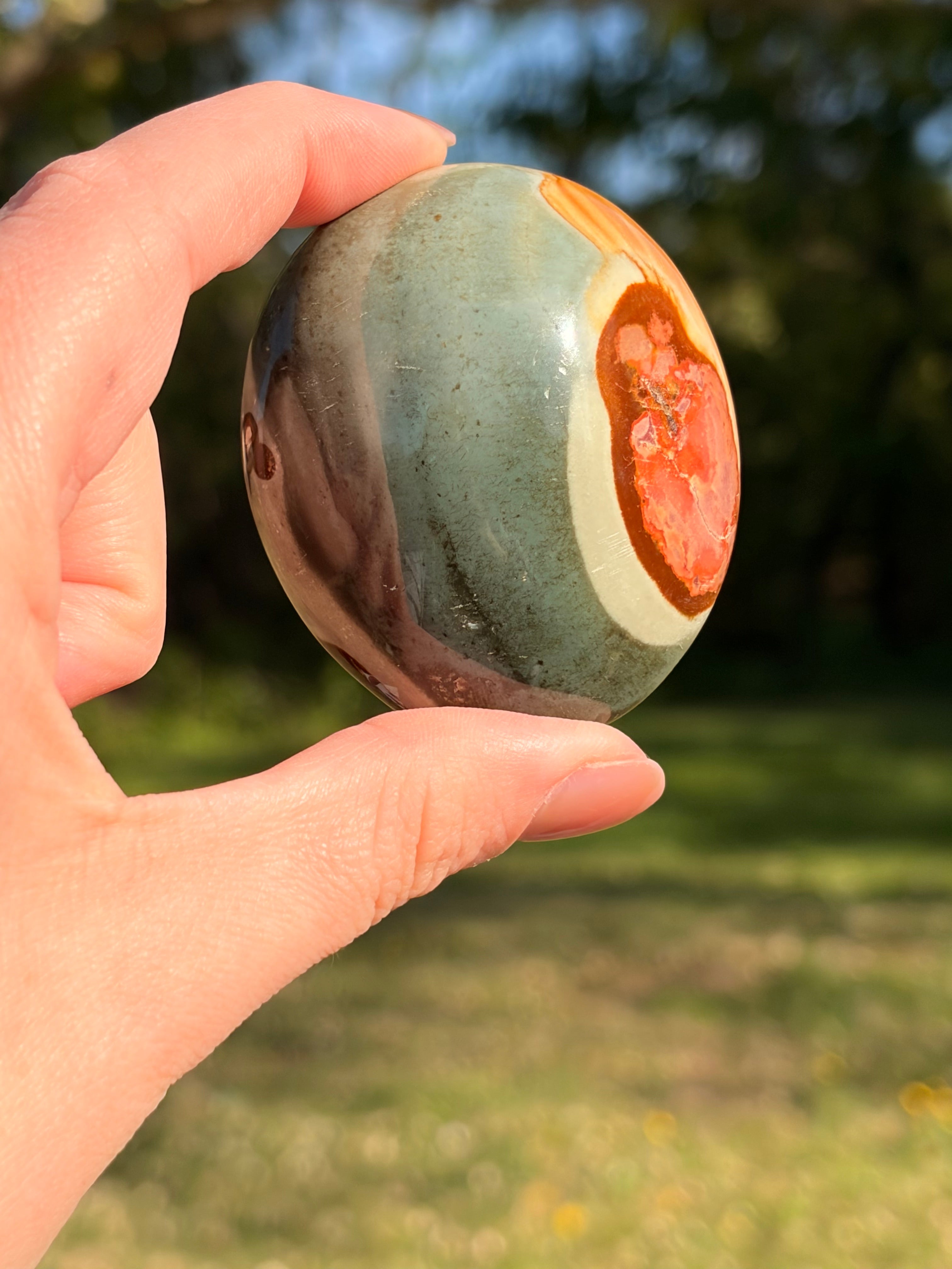 Polychrome Jasper (Desert Jasper) Palm Stones