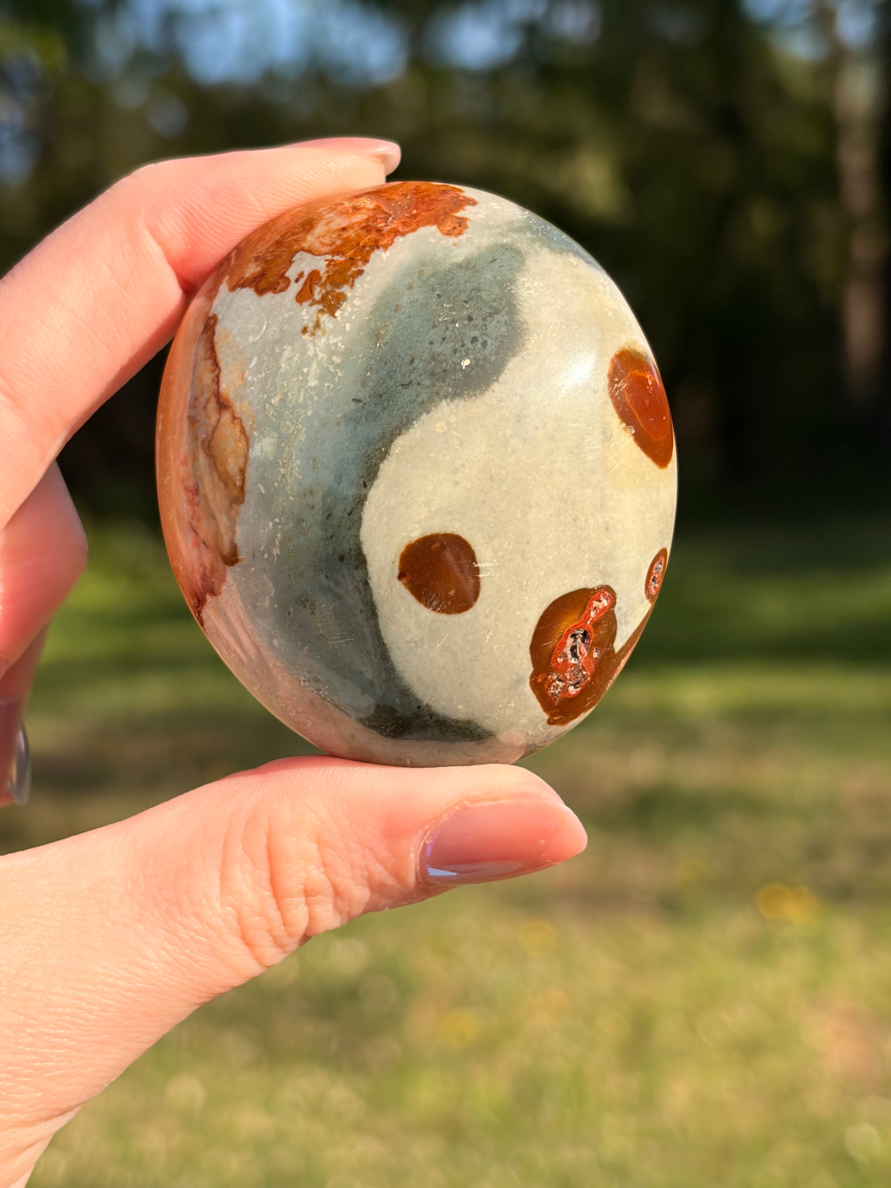 Polychrome Jasper (Desert Jasper) Palm Stones