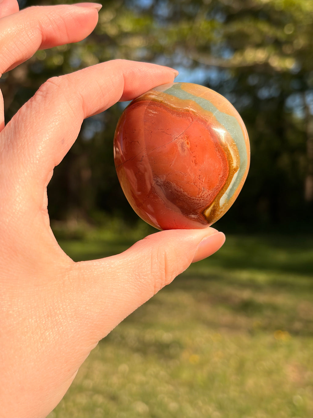 Polychrome Jasper (Desert Jasper) Palm Stones