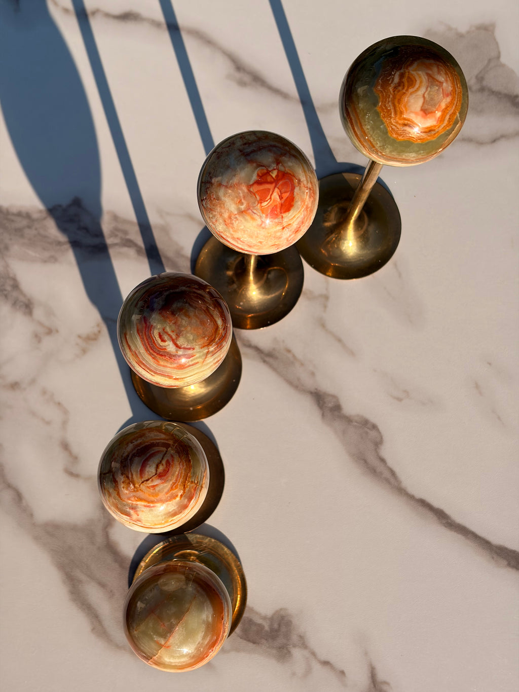 Green Onyx Spheres