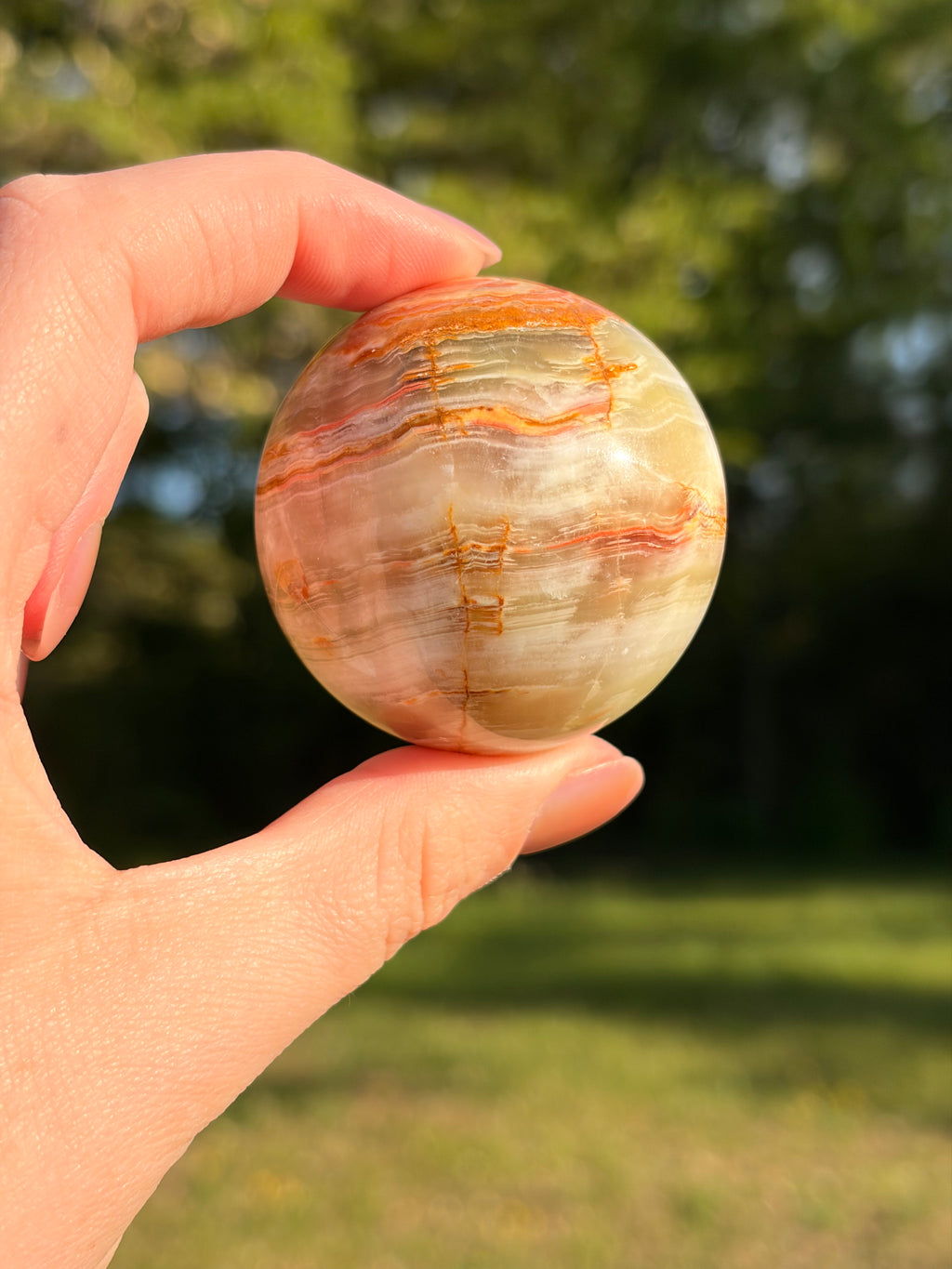 Green Onyx Spheres
