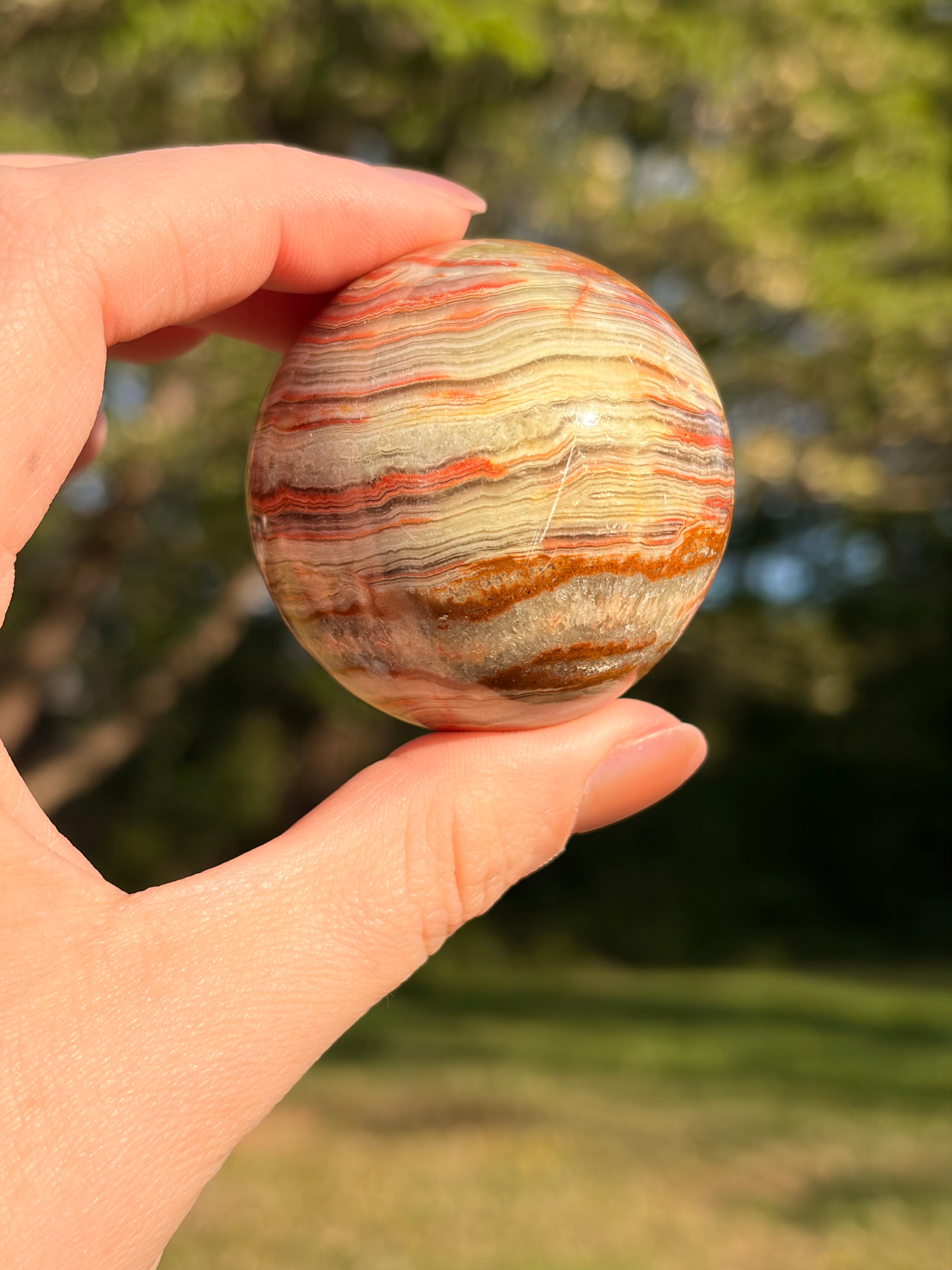 Green Onyx Spheres