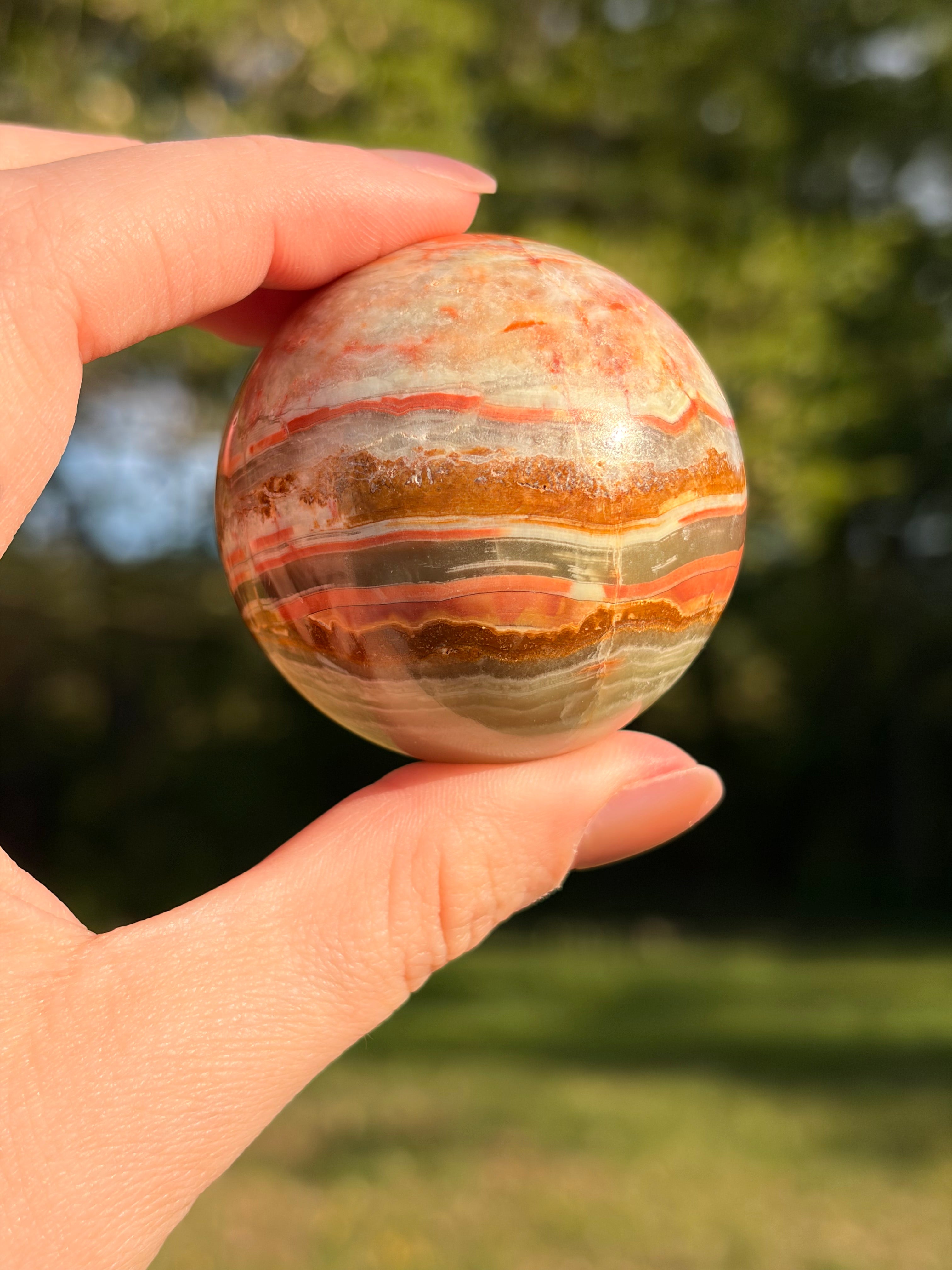 Green Onyx Spheres