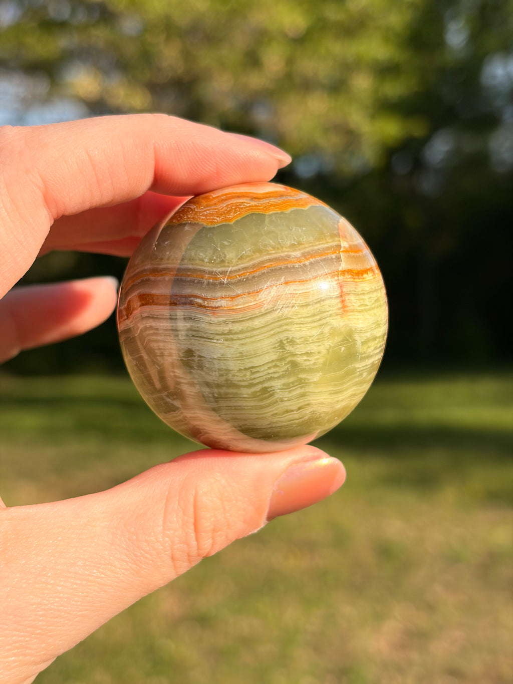 Green Onyx Spheres