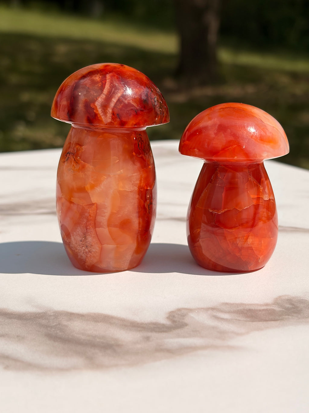 Carnelian Mushroom Carving