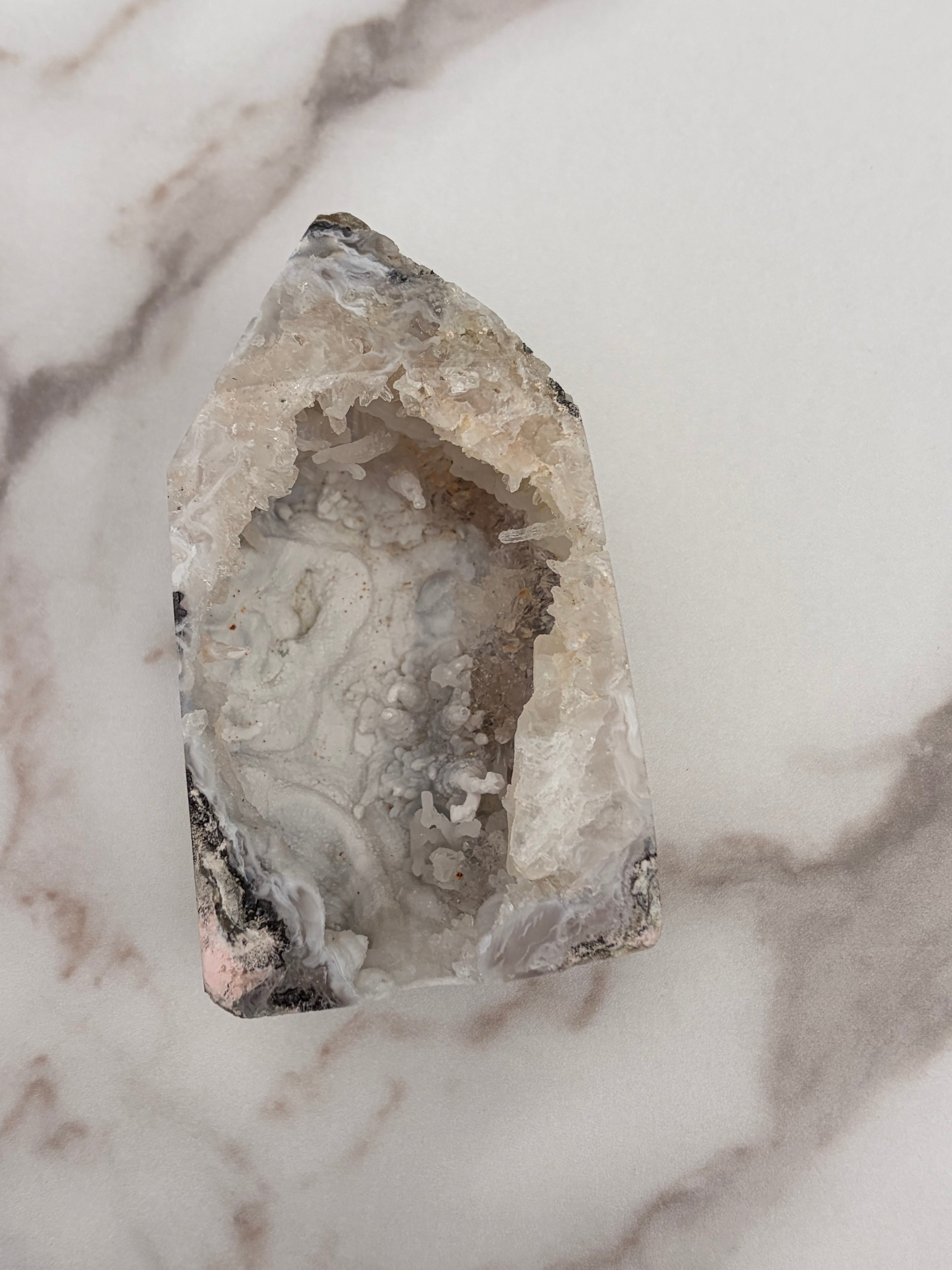 Volcano Agate Geode Tower | Imperfect