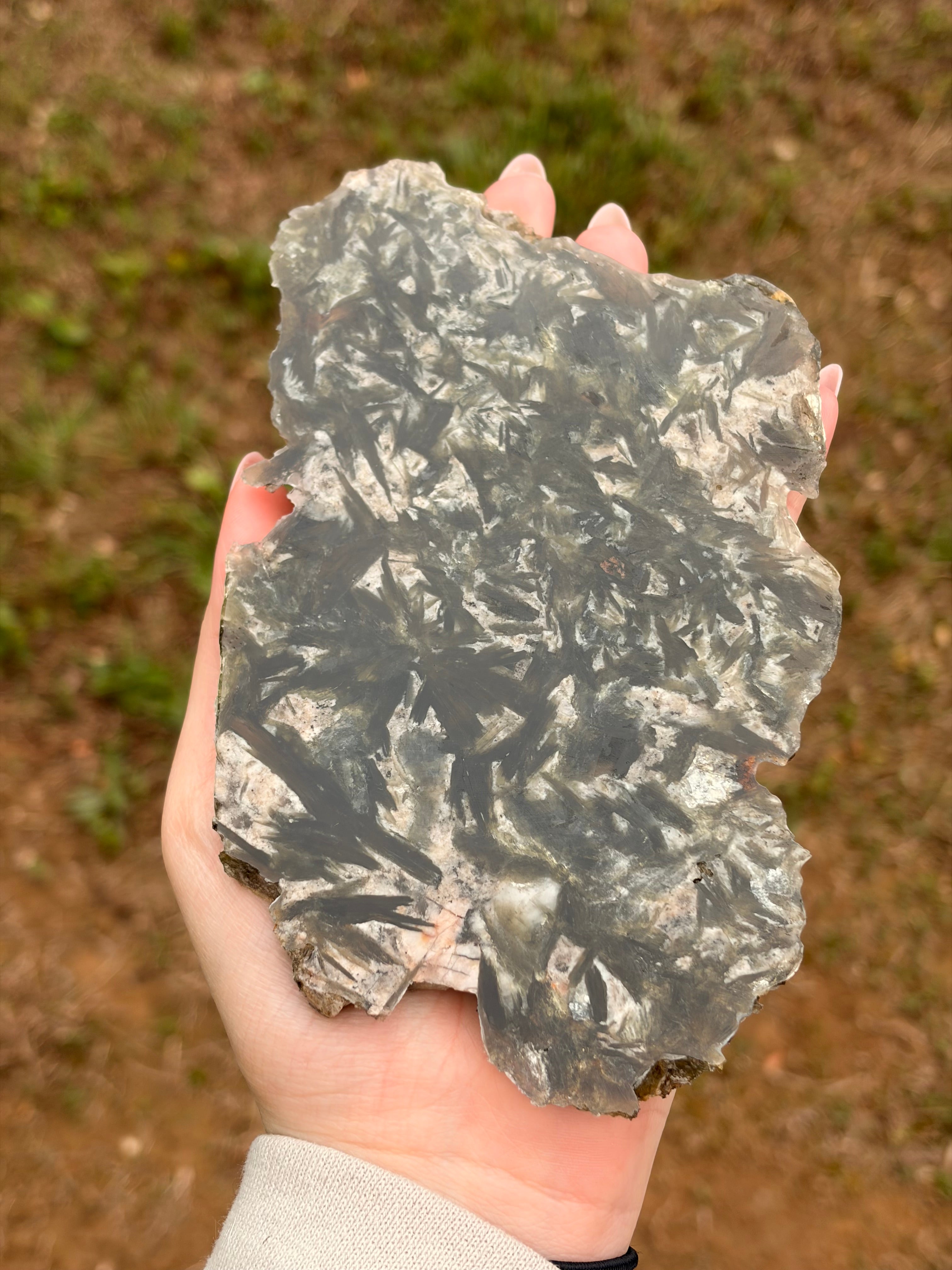 Sparkling Green Mica (Fuchsite) Slab w/ Stand