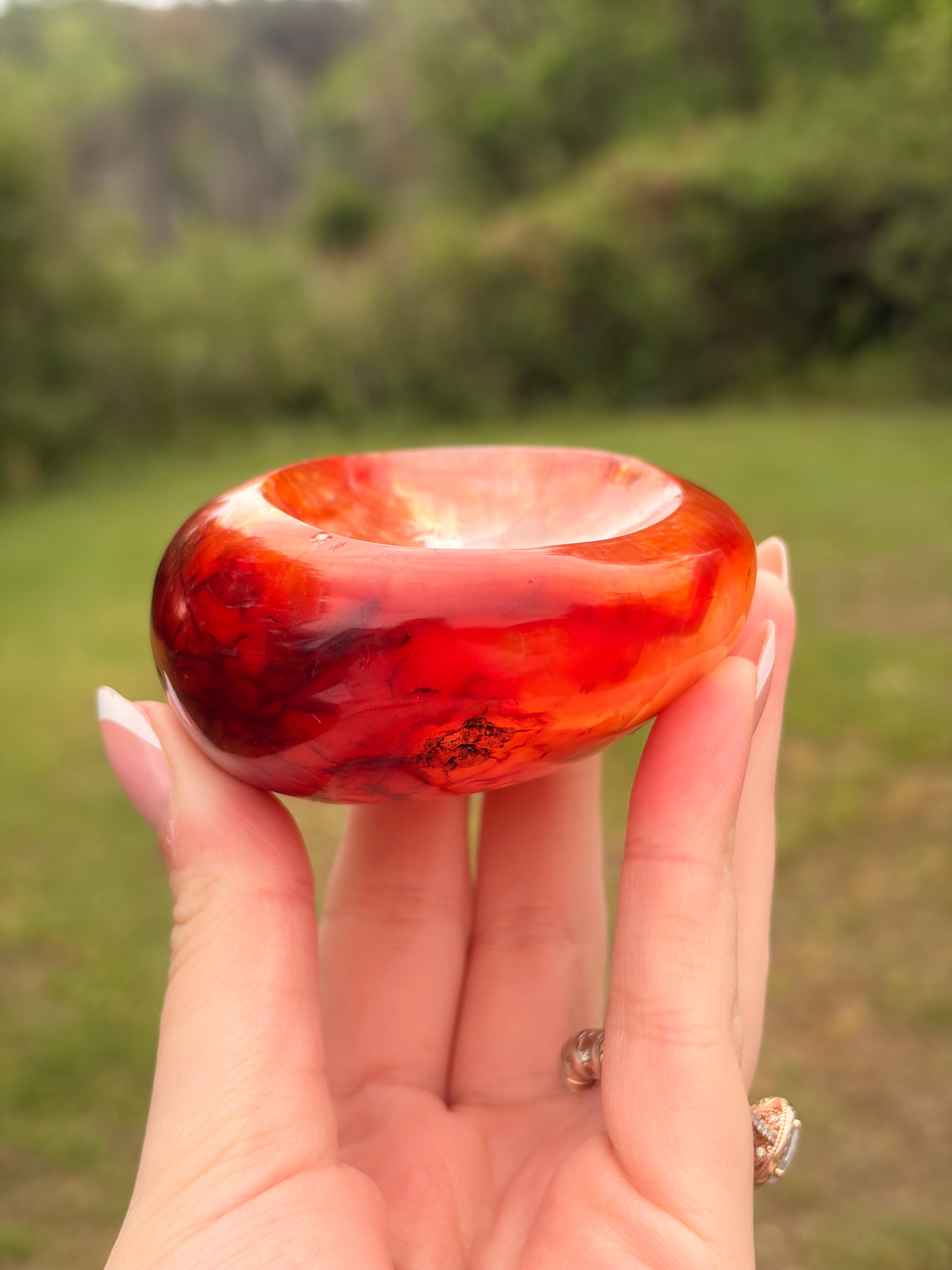 Shallow Carnelian Bowl