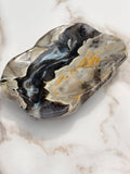 Shallow Volcano Agate Bowl – UV Reactive & Grounding