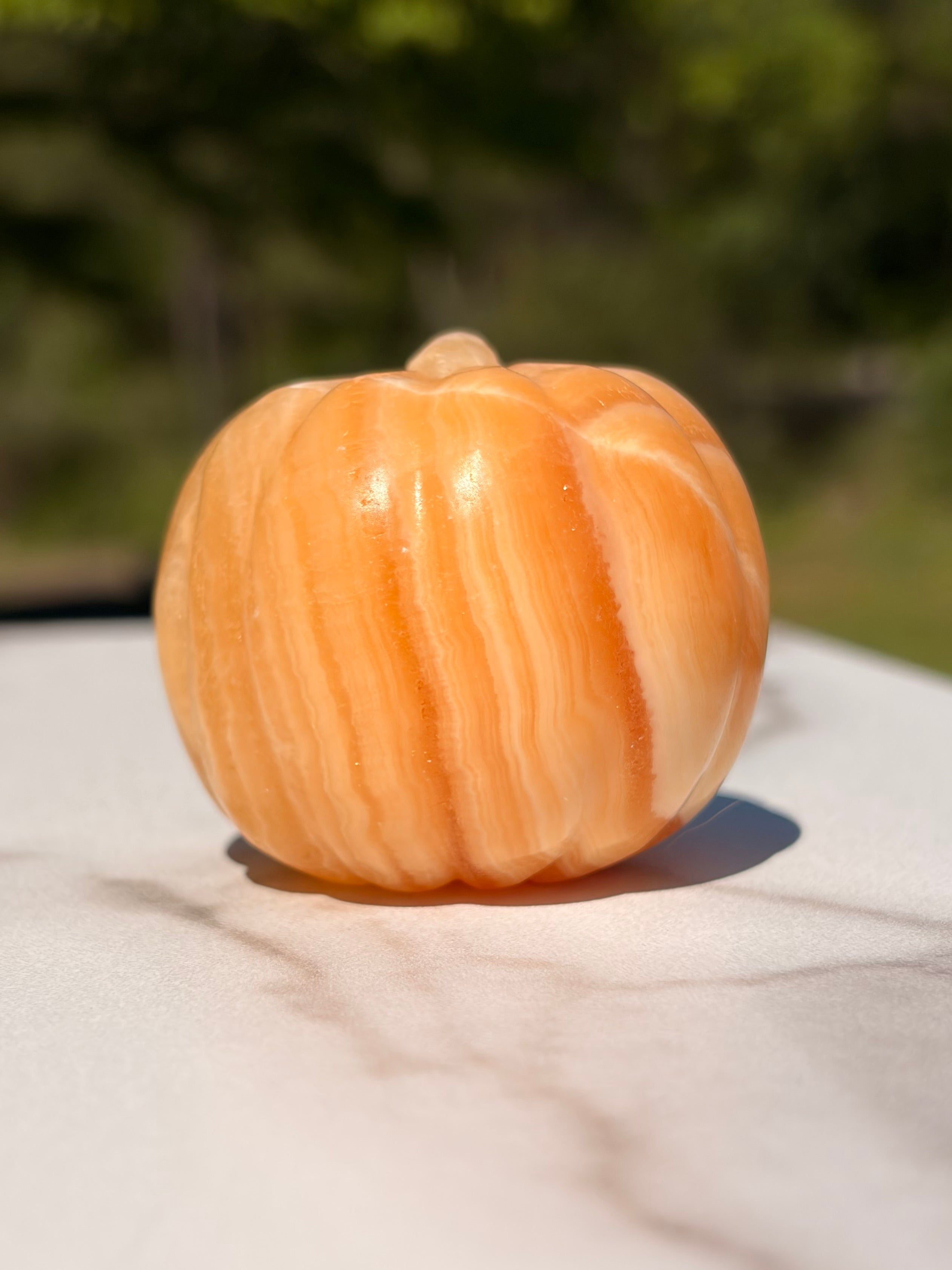 Orange Calcite Pumpkin Carving