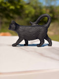 Black Obsidian Cat Carving