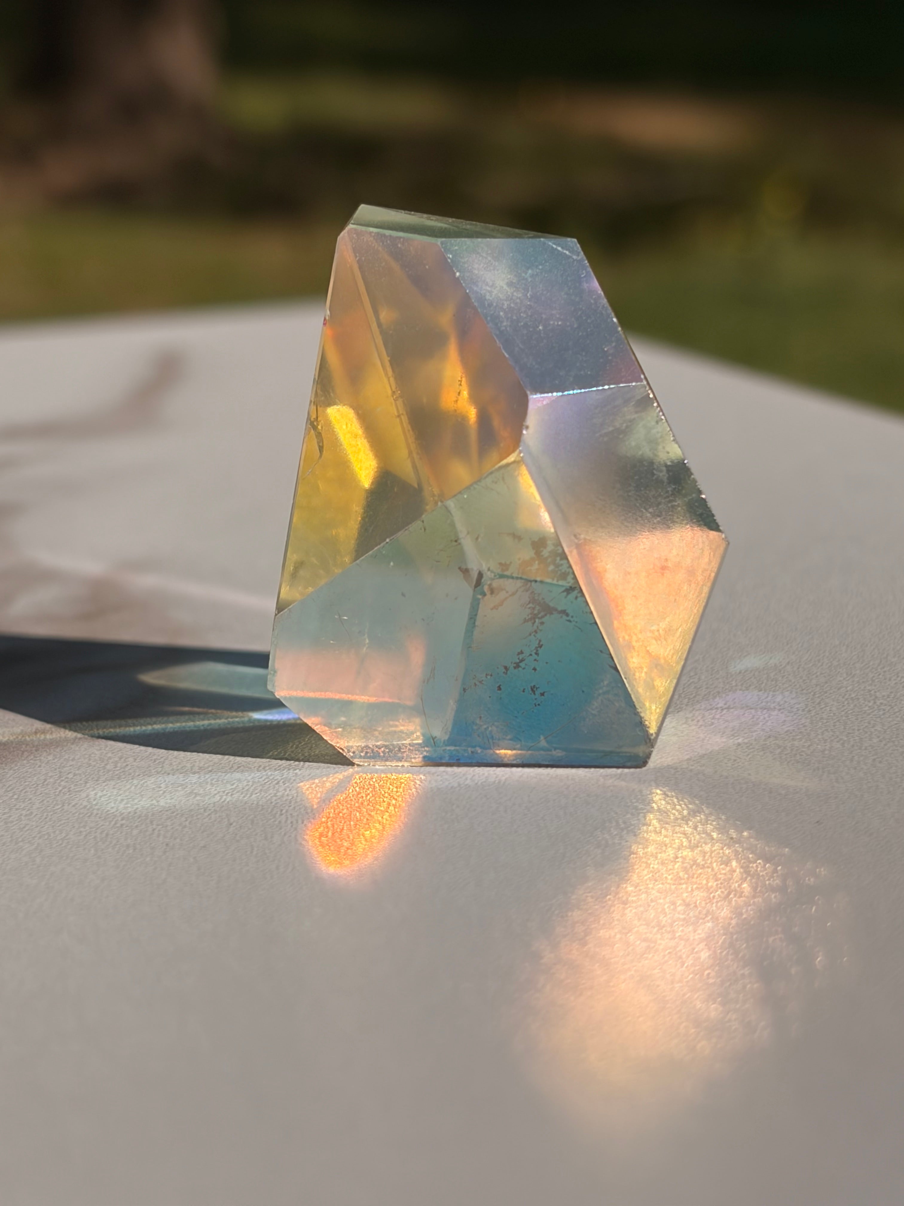 Aura Coated Clear Quartz Freeforms