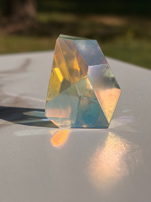 Aura Coated Clear Quartz Freeforms