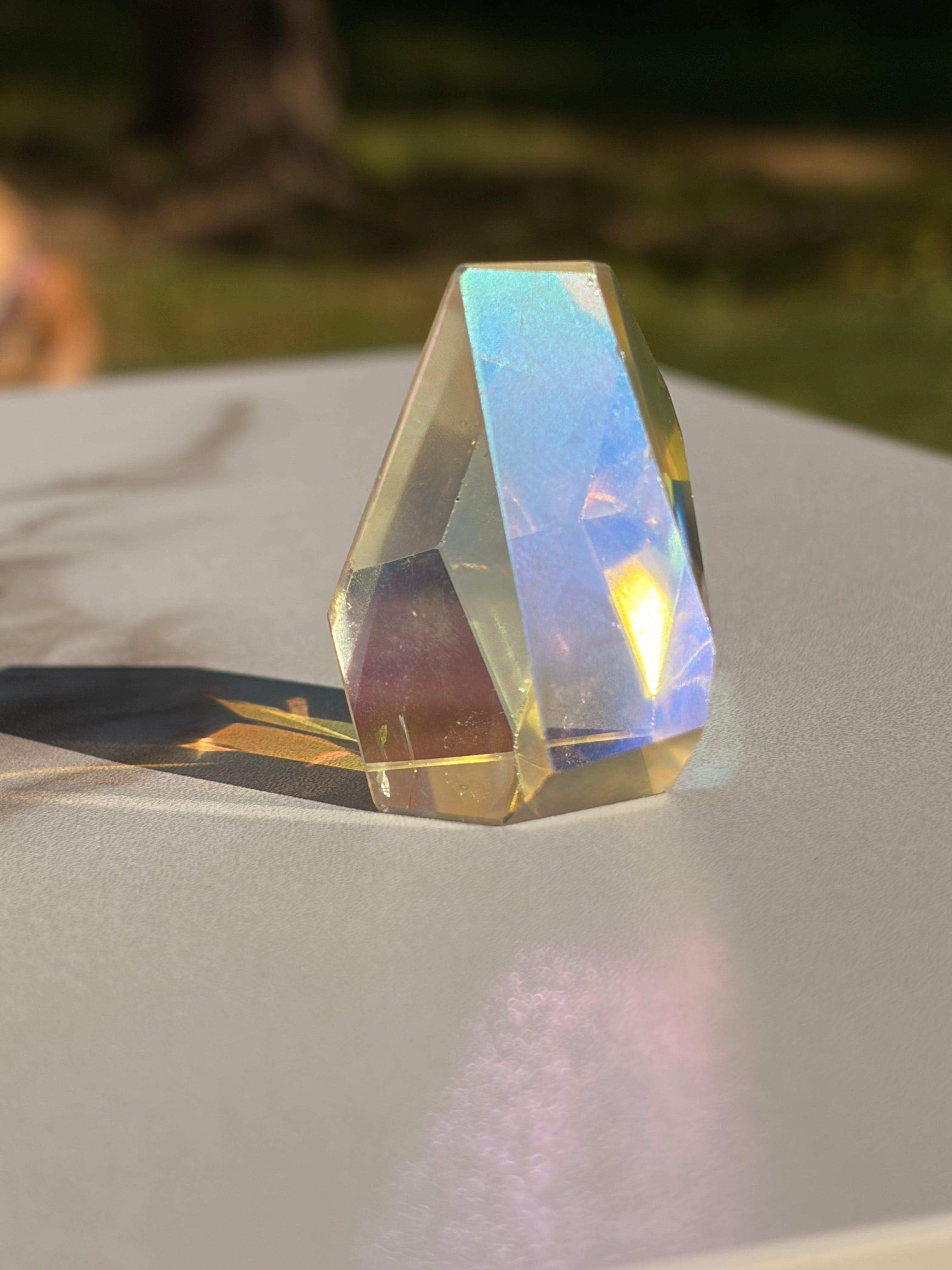 Aura Coated Clear Quartz Freeforms
