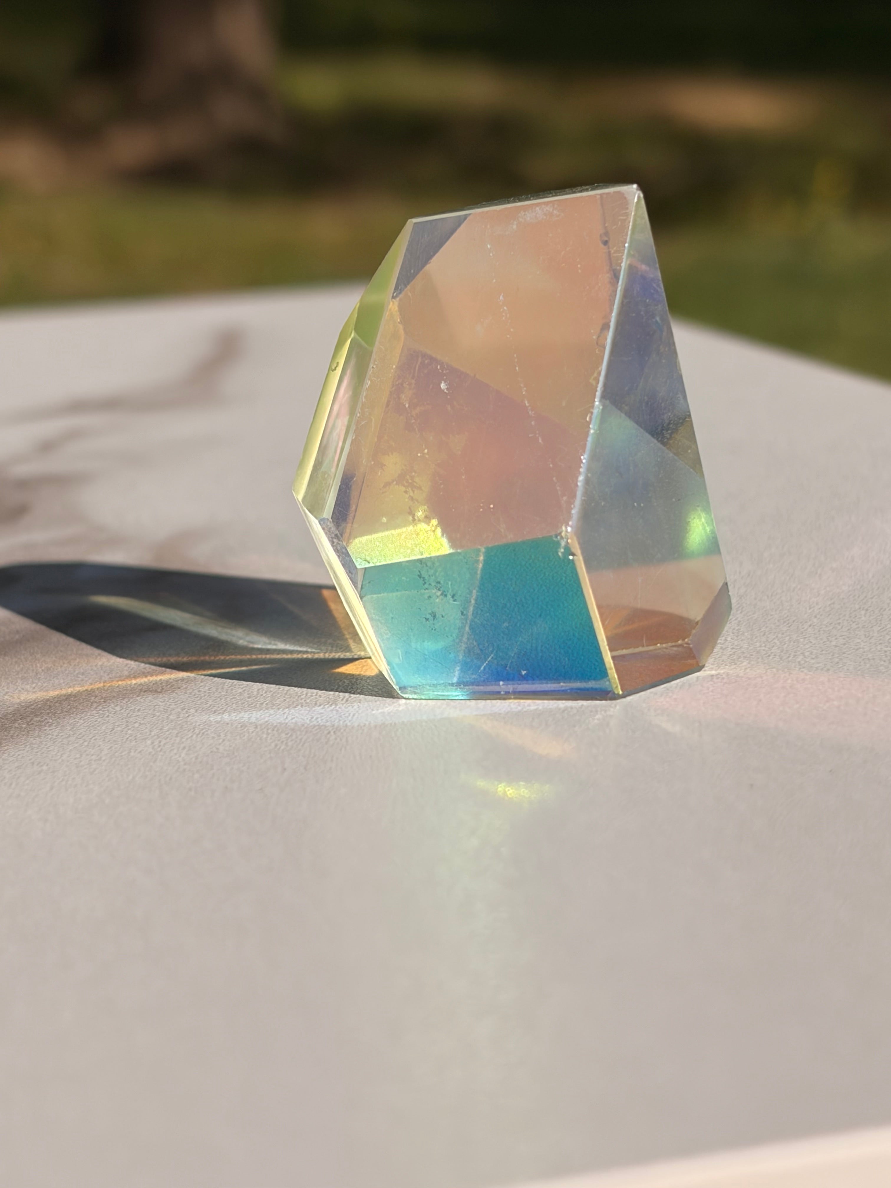 Aura Coated Clear Quartz Freeforms